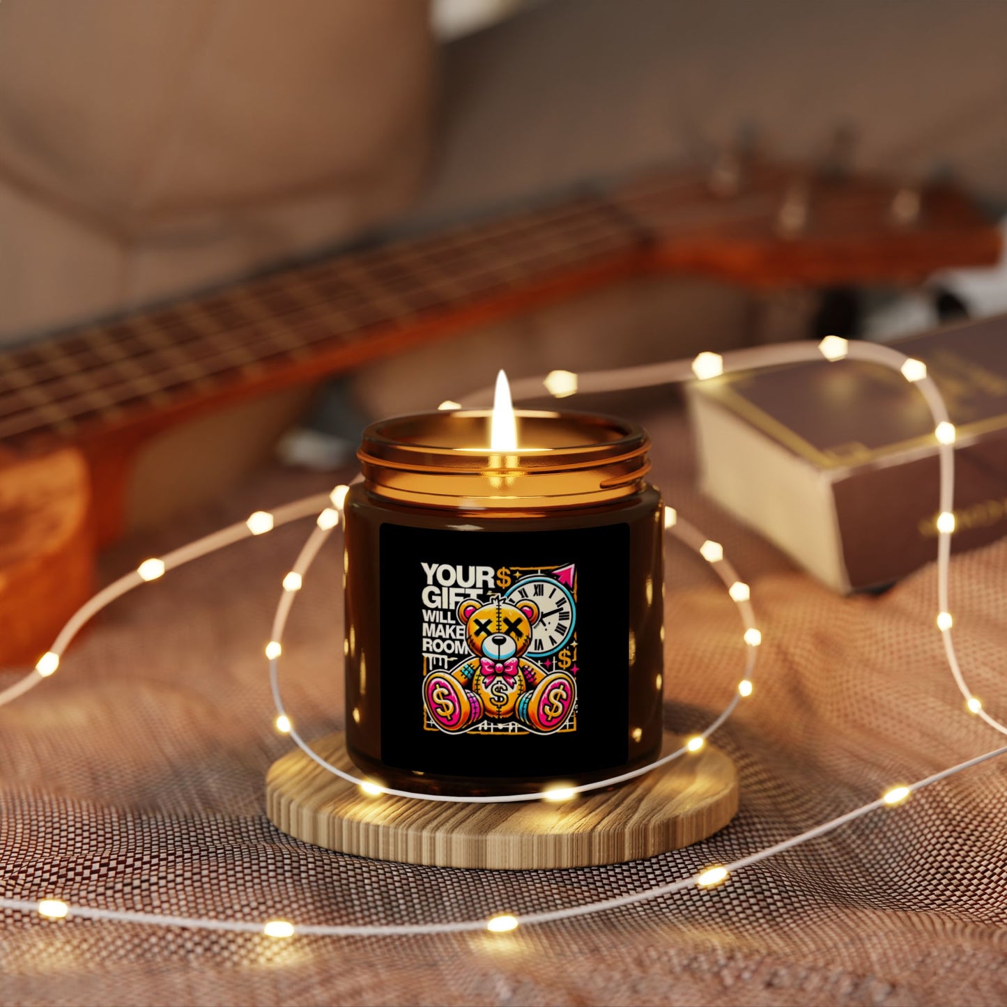 Vibrant Scented Soy Candle - Unique Gift for Any Occasion, Home Decor, Relaxation, Aromatherapy, Amber Jar