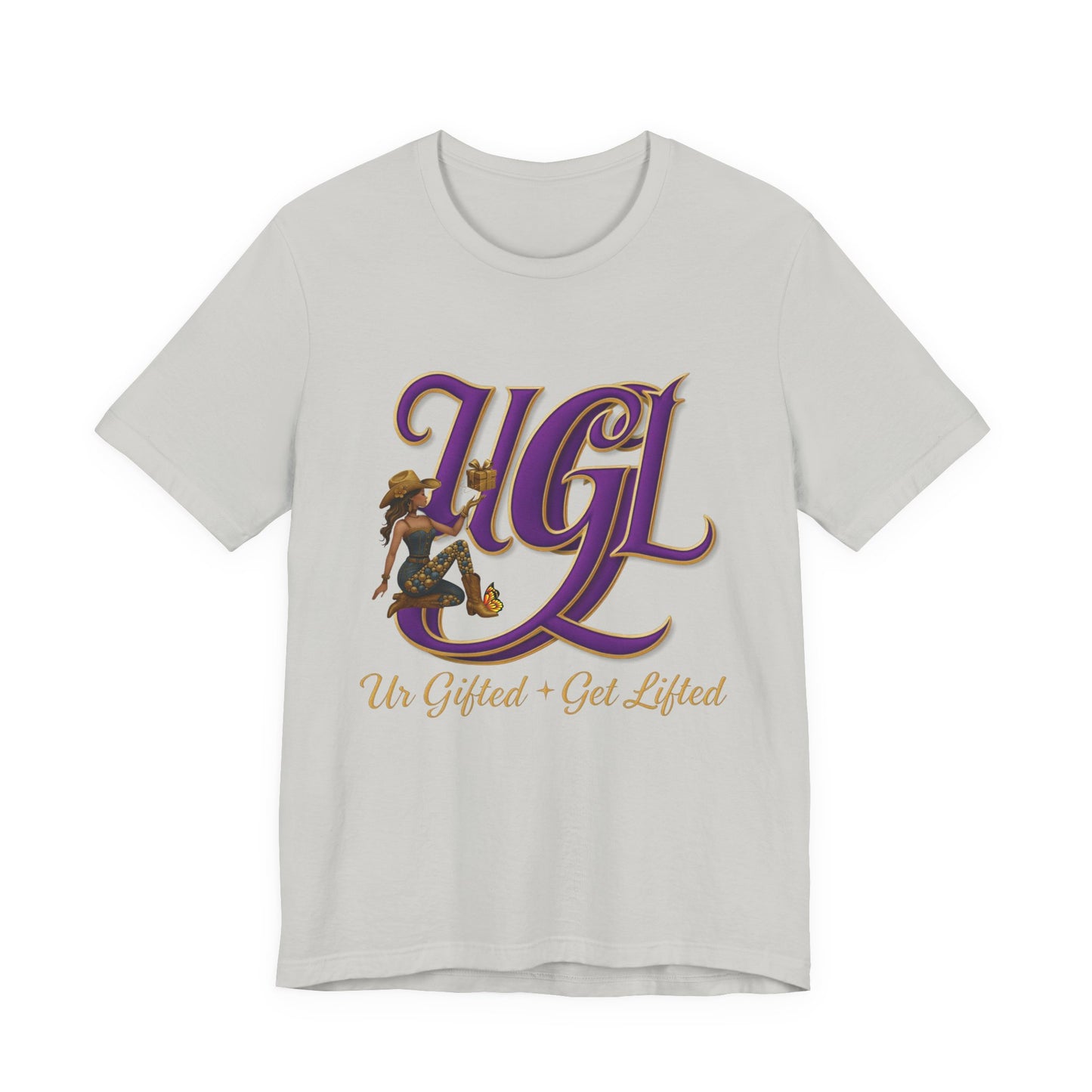 Ur Gifted Get Lifted Graphic Tee - Ur Gifted & Get Lifted, Casual Wear, Gift Idea, Inspirational Apparel, Summer Outfit, Street Style