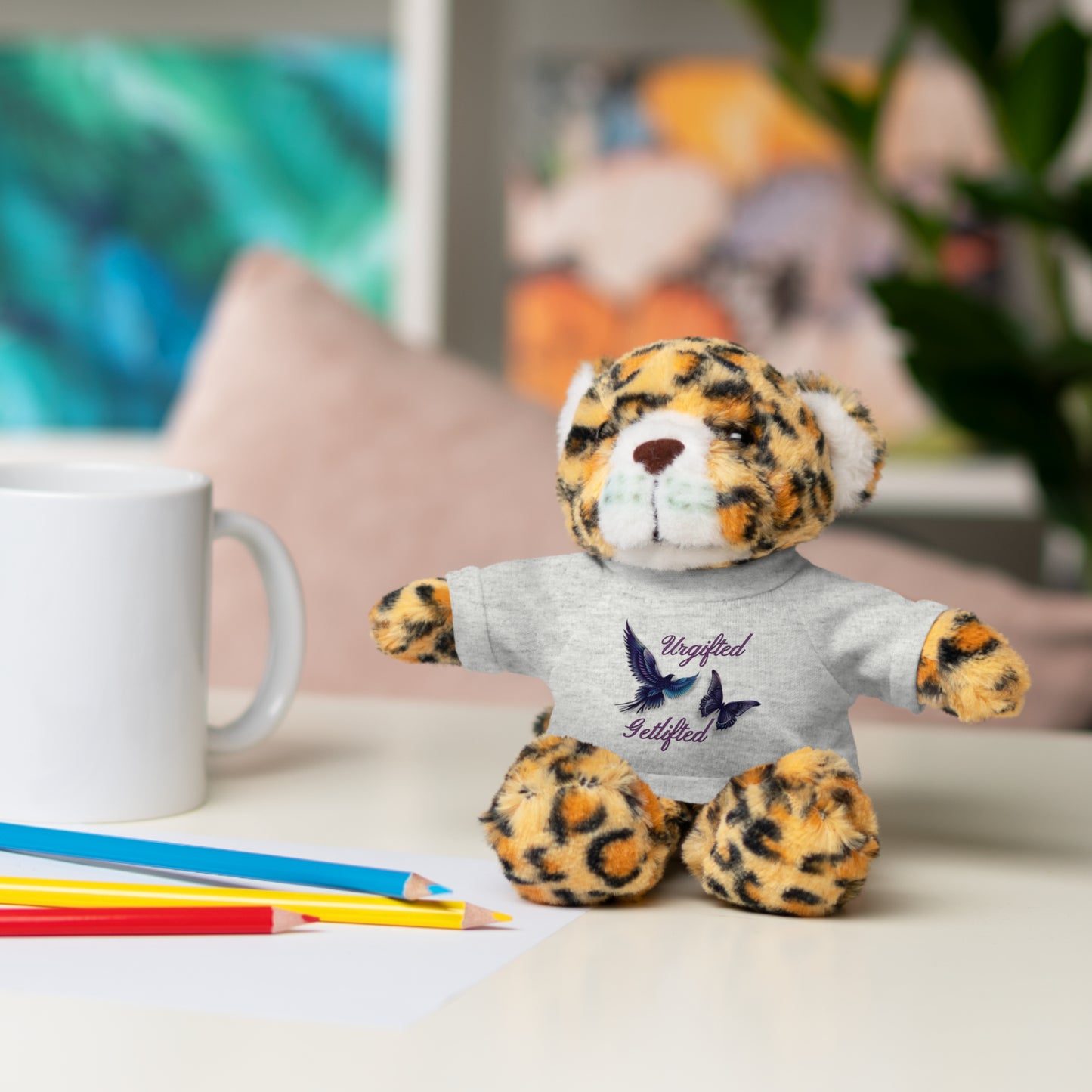 Adorable Stuffed Animal with Custom Tee