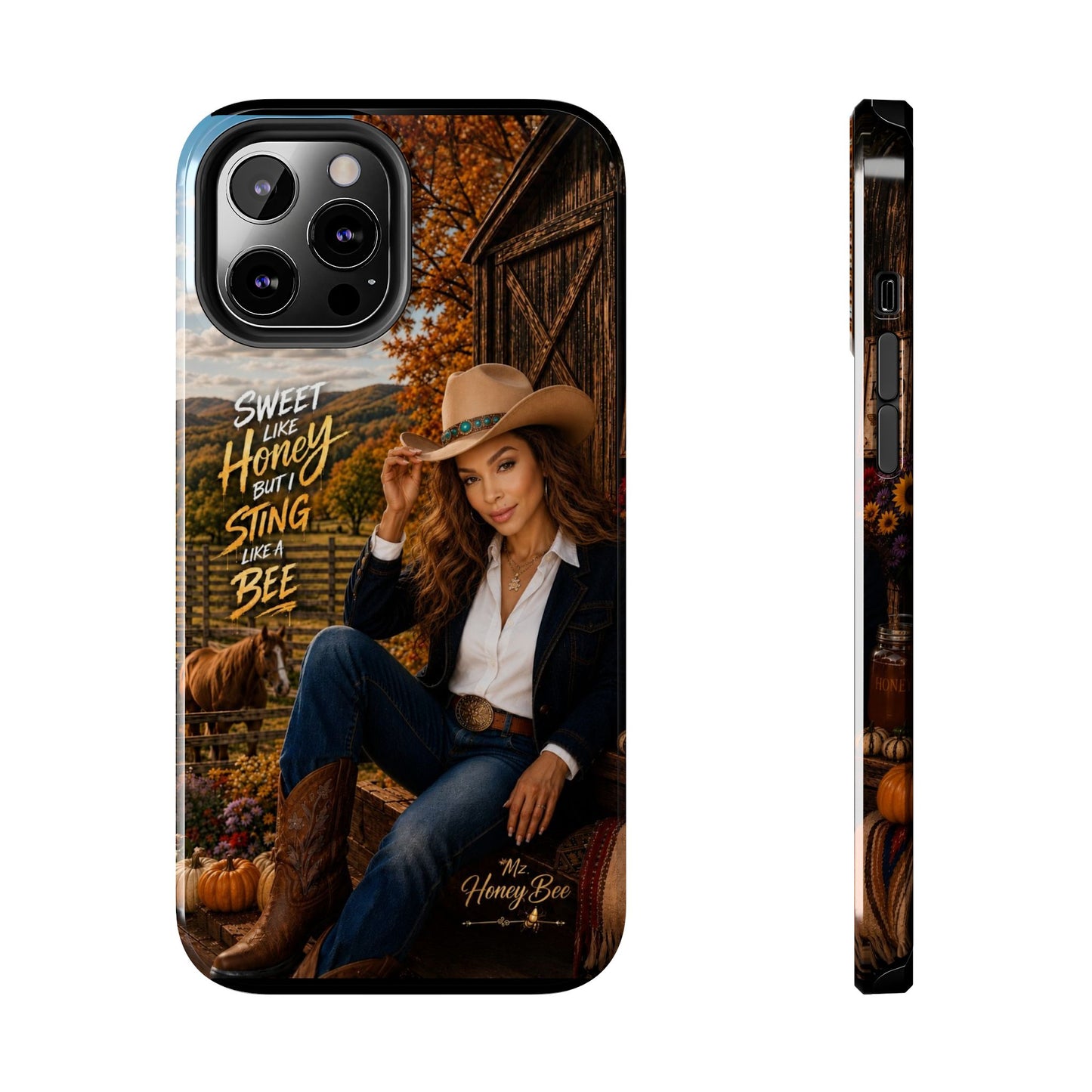 Cowgirl 'Sweet Like Honey But I Sting Like A Bee' Tough Phone Case