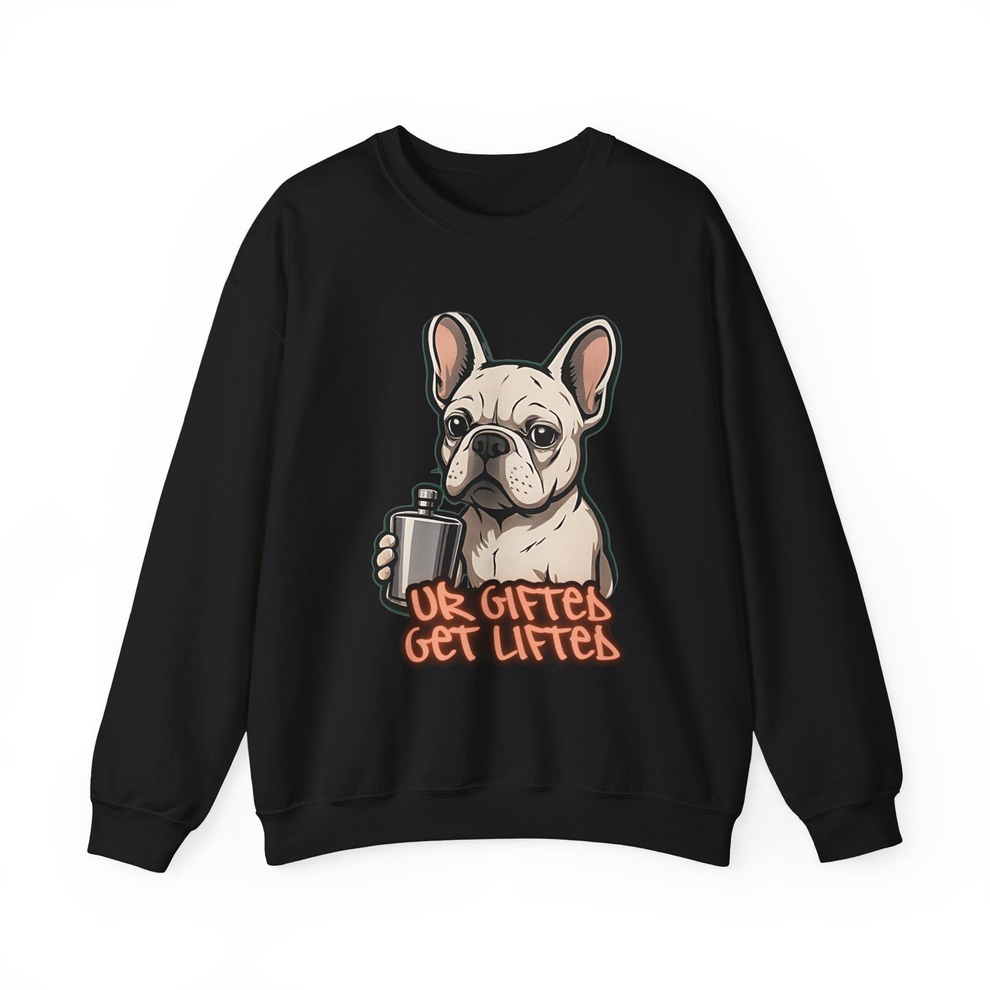 Cool Dog Sweatshirt, Gifted Lifters Crewneck, Funny Pet Apparel, Dog Lover Gift, Unisex Sweatshirt for Dog Lovers