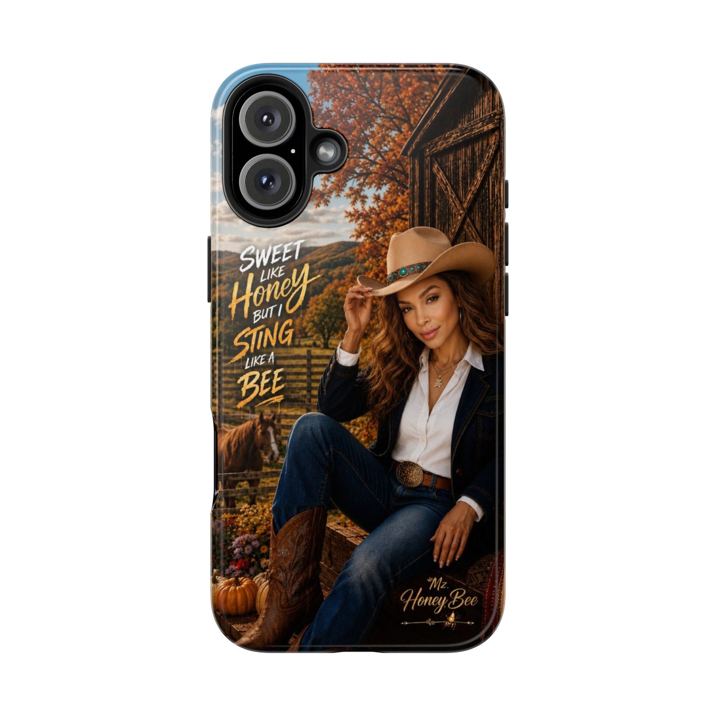 Cowgirl 'Sweet Like Honey But I Sting Like A Bee' Tough Phone Case