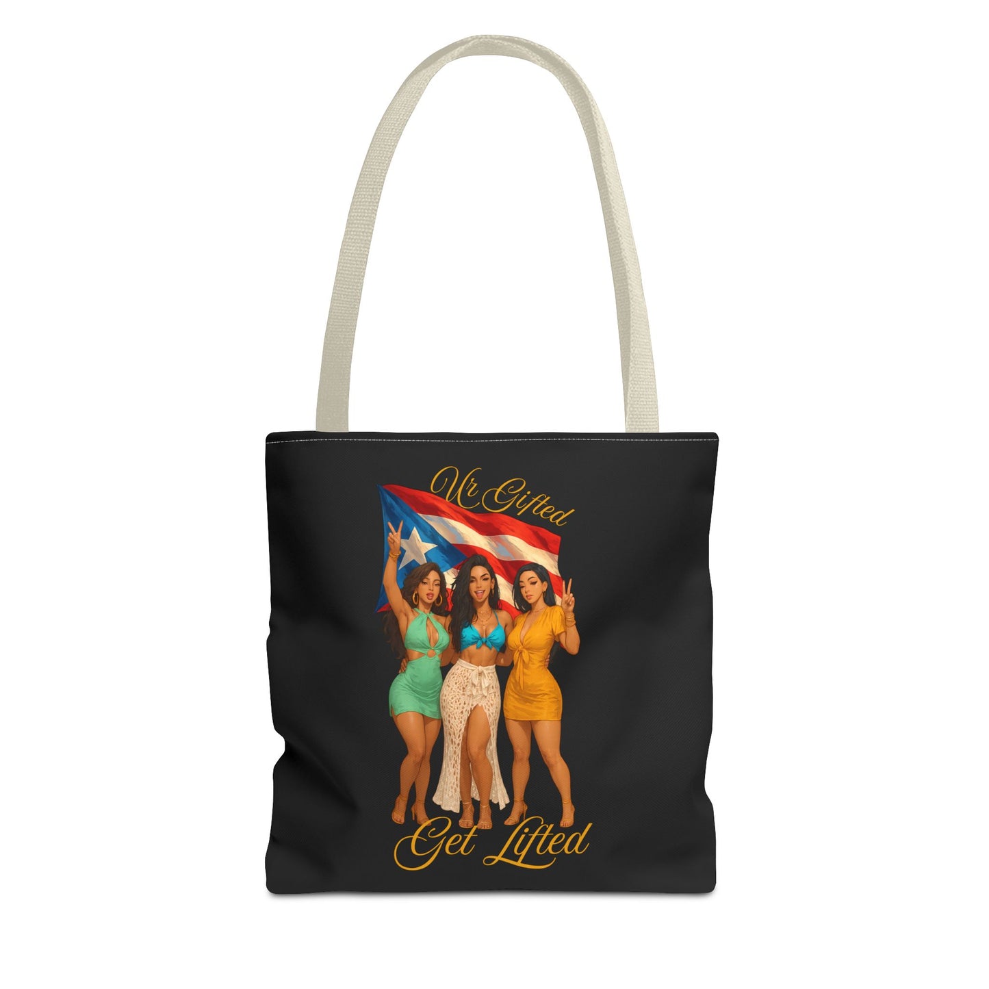 Vibrant Puerto Rican Tote Bag | Fun, Stylish, and Practical for Every Occasion, Gifts for Friends, Festival Accessories, Beach Carry-All