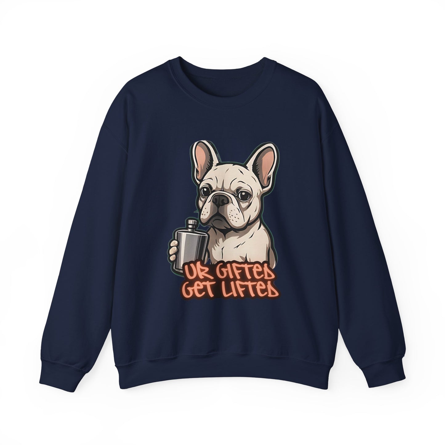 Cool Dog Sweatshirt, Gifted Lifters Crewneck, Funny Pet Apparel, Dog Lover Gift, Unisex Sweatshirt for Dog Lovers