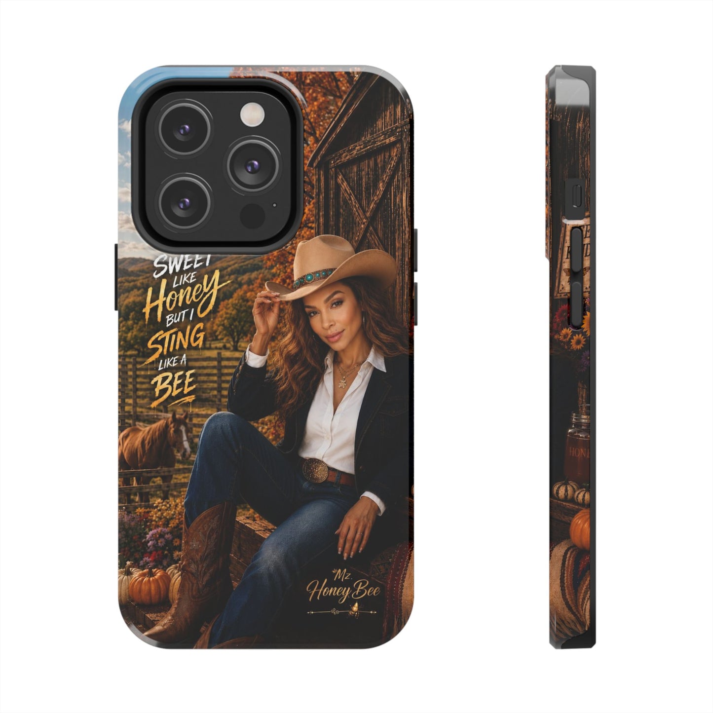 Cowgirl 'Sweet Like Honey But I Sting Like A Bee' Tough Phone Case