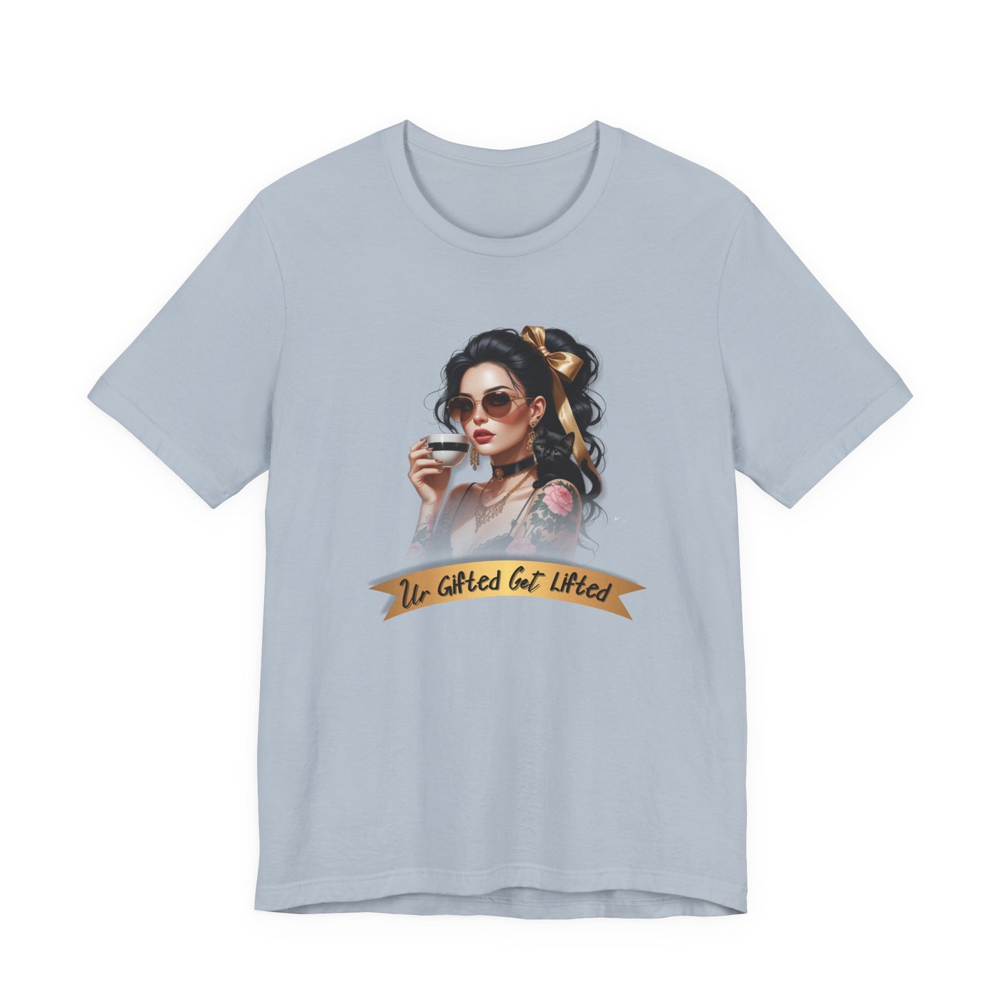 Gifted & Lifted Tee for Free Spirits, Unisex Jersey Shirt, Fun Tee for Everyday Wear, Cool Graphic Tee, Gift for Friends