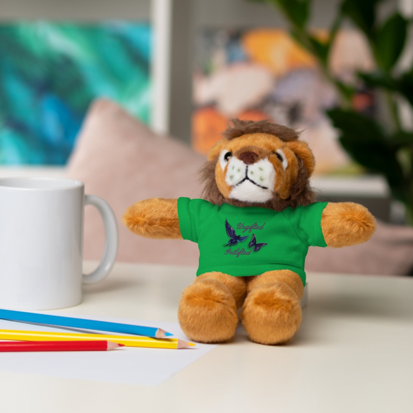 Adorable Stuffed Animal with Custom Tee