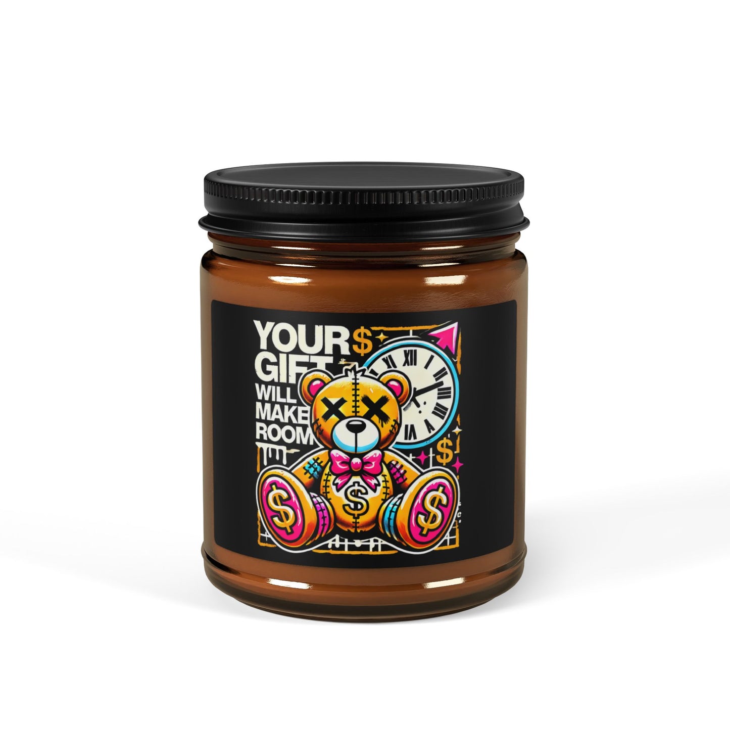 Vibrant Scented Soy Candle - Unique Gift for Any Occasion, Home Decor, Relaxation, Aromatherapy, Amber Jar