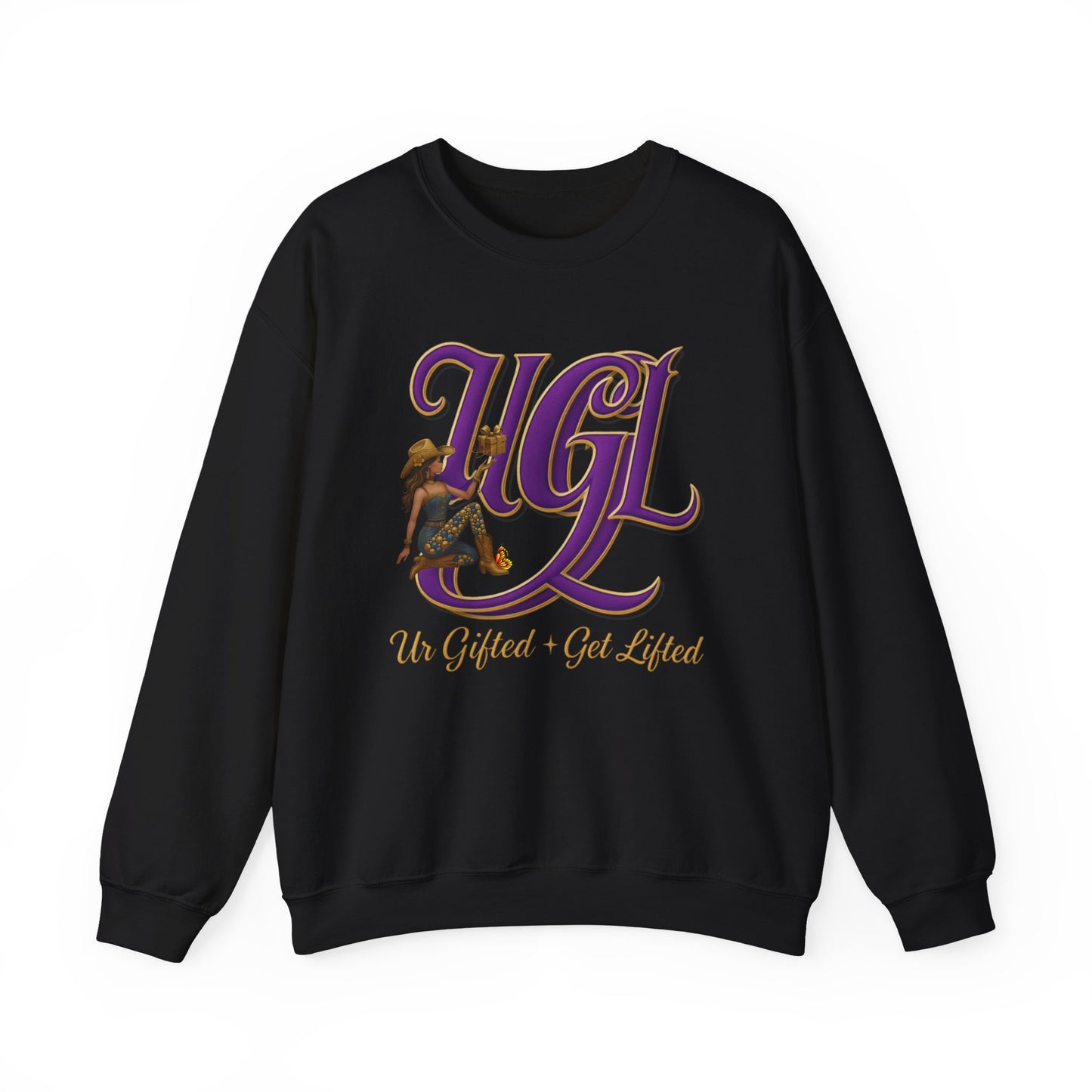UGGL Crewneck Sweatshirt - Cozy, Inspirational Apparel for Everyday Comfort, Gift for Friends, Casual Style, Eagle Design