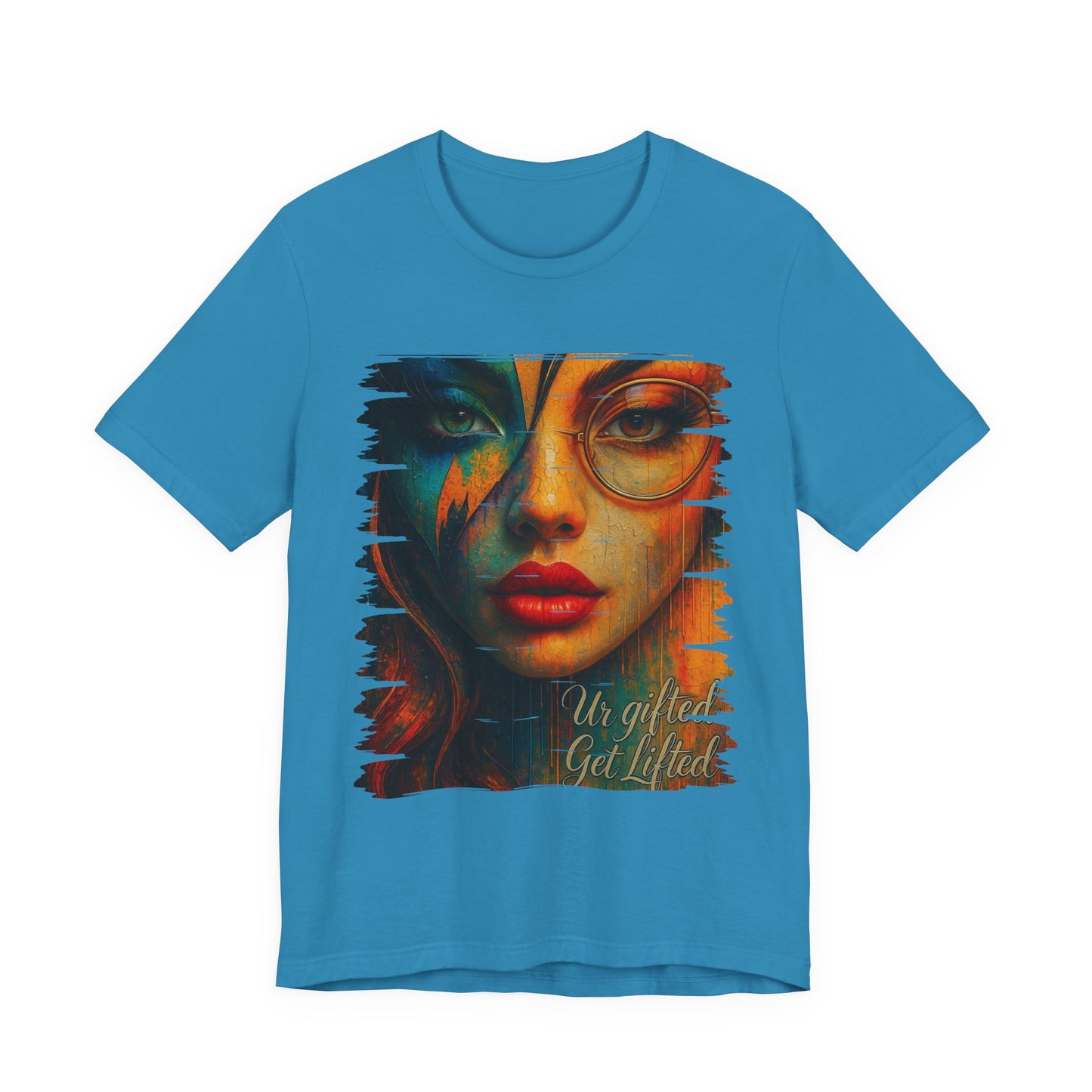 Vibrant Graphic Tee, Stylish Unisex T-Shirt, Artistic Short Sleeve Shirt, Trendy Casual Wear, Gift for Art Lovers, Unique Fashion Statement