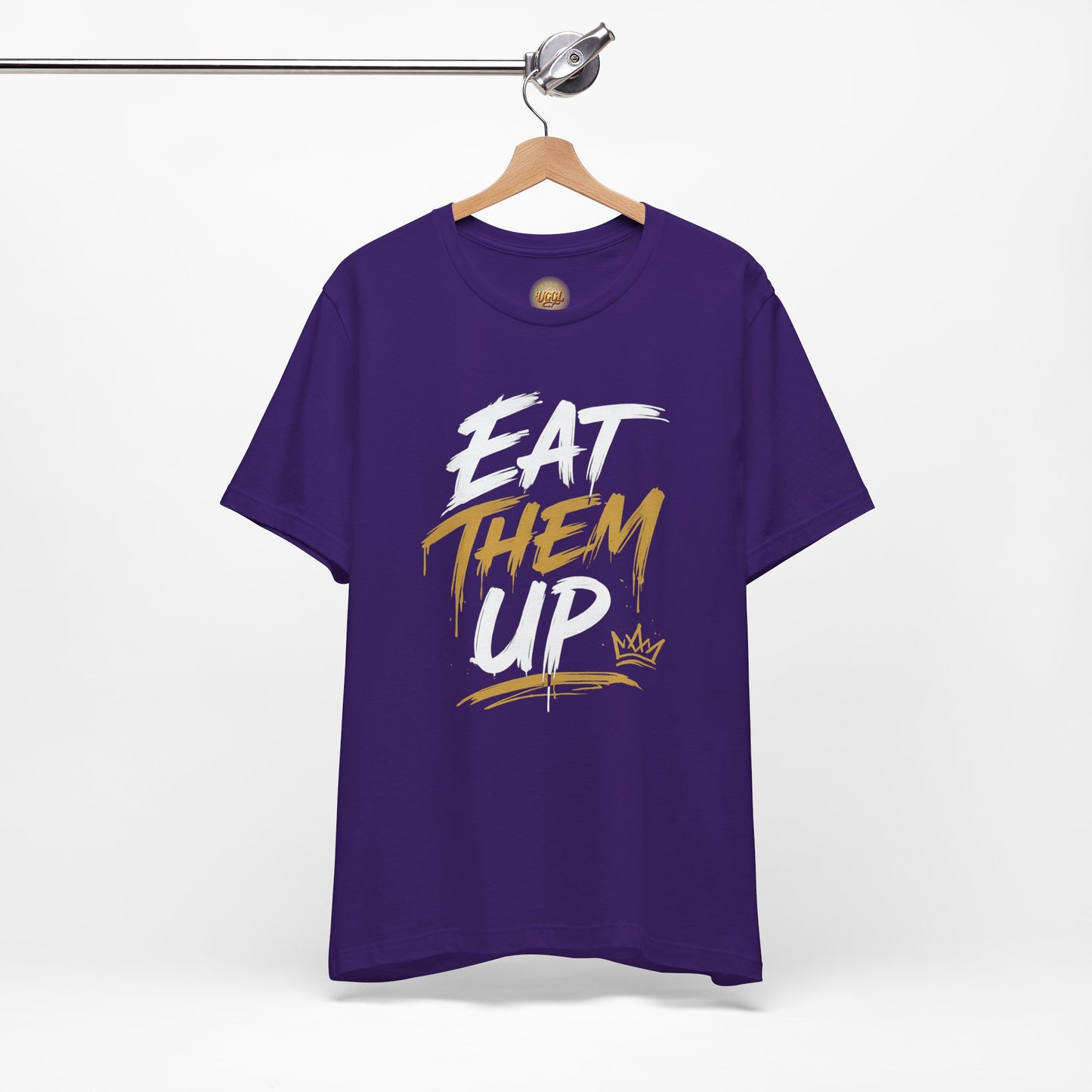 Eat Them Up Graphic Tee — Bold Brush-Style Motivational T-Shirt