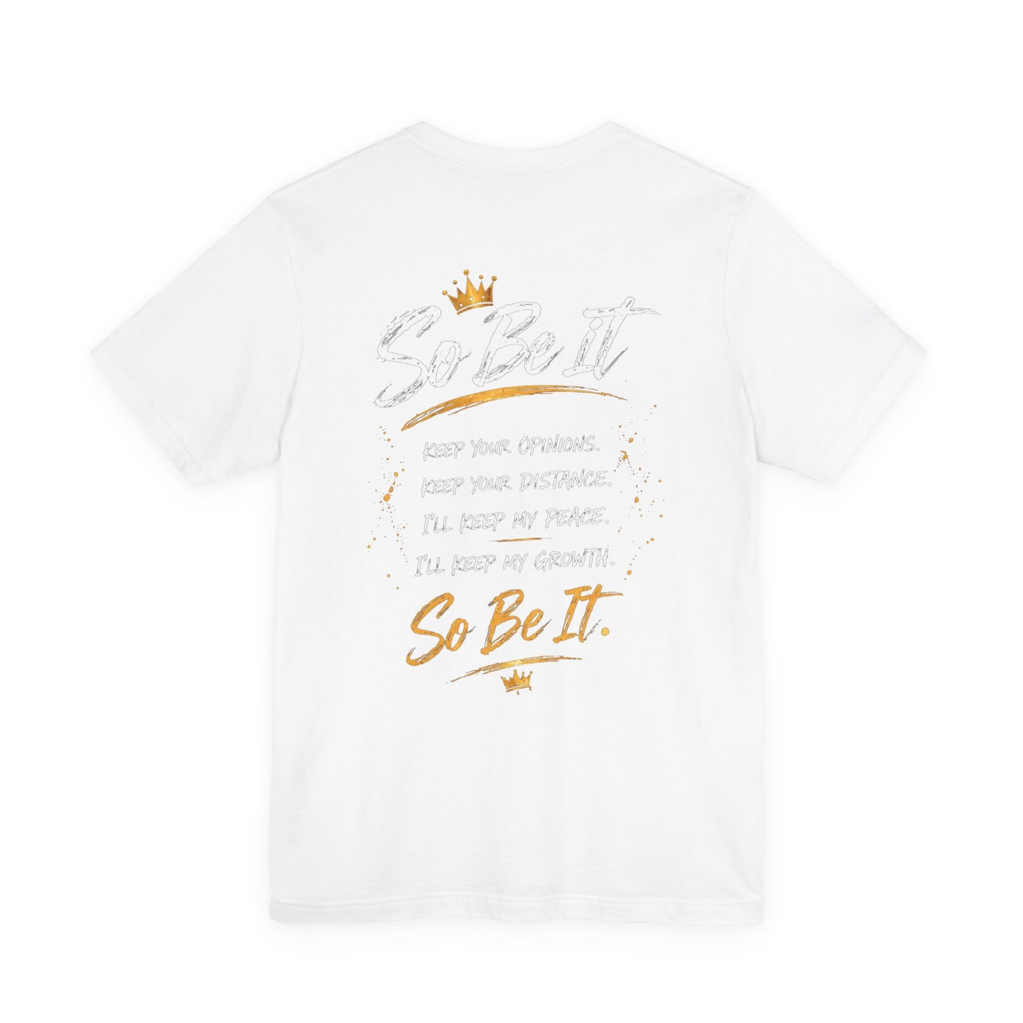 So Be It Graphic Tee — Empowerment Lion Print Inspirational T-Shirt