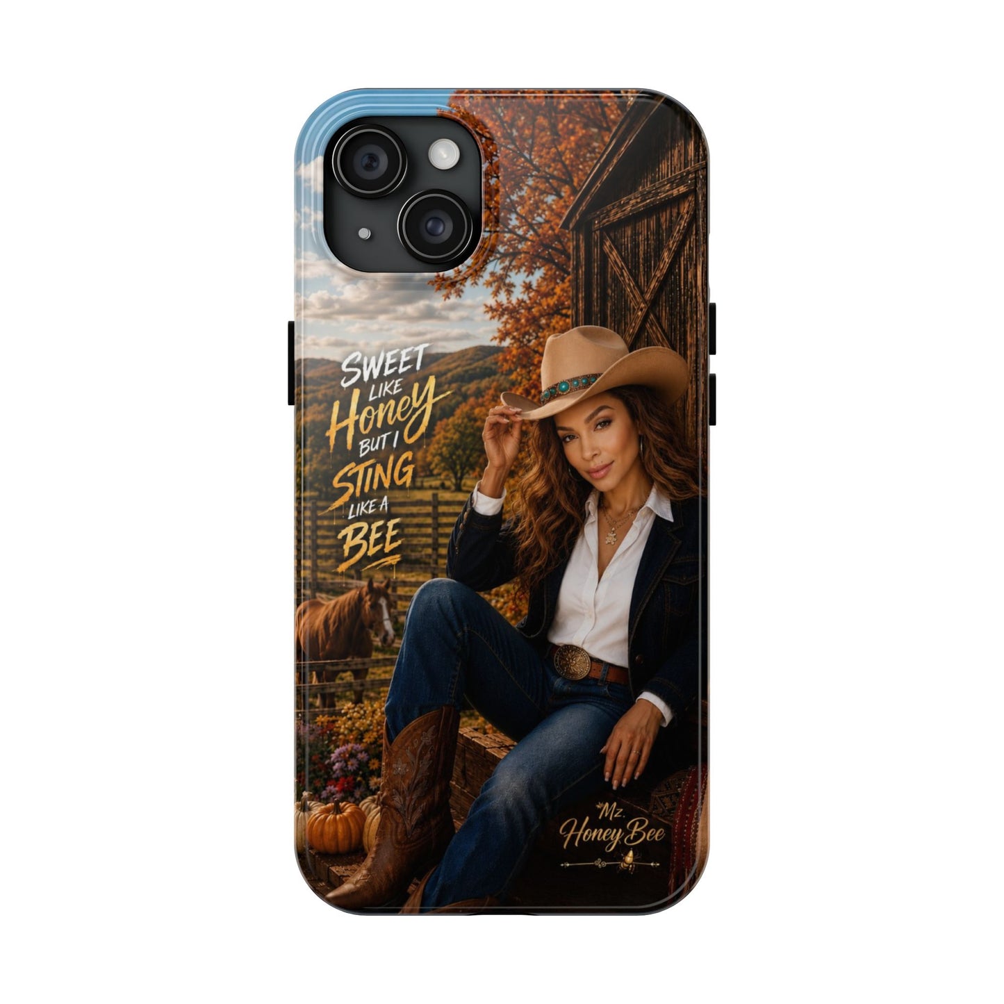 Cowgirl 'Sweet Like Honey But I Sting Like A Bee' Tough Phone Case