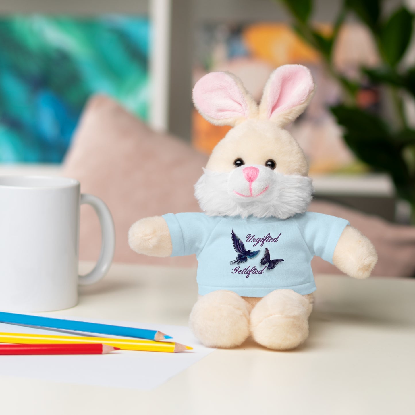 Adorable Stuffed Animal with Custom Tee