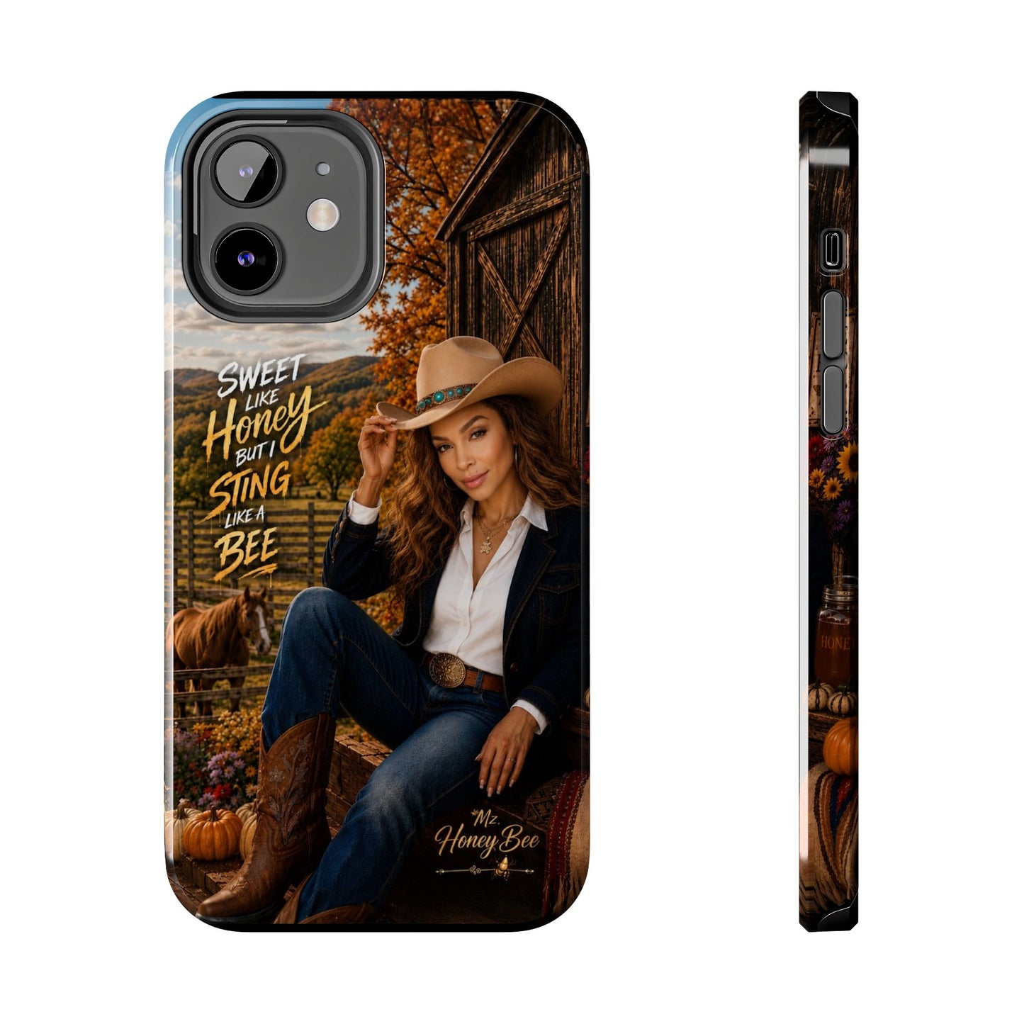 Cowgirl 'Sweet Like Honey But I Sting Like A Bee' Tough Phone Case