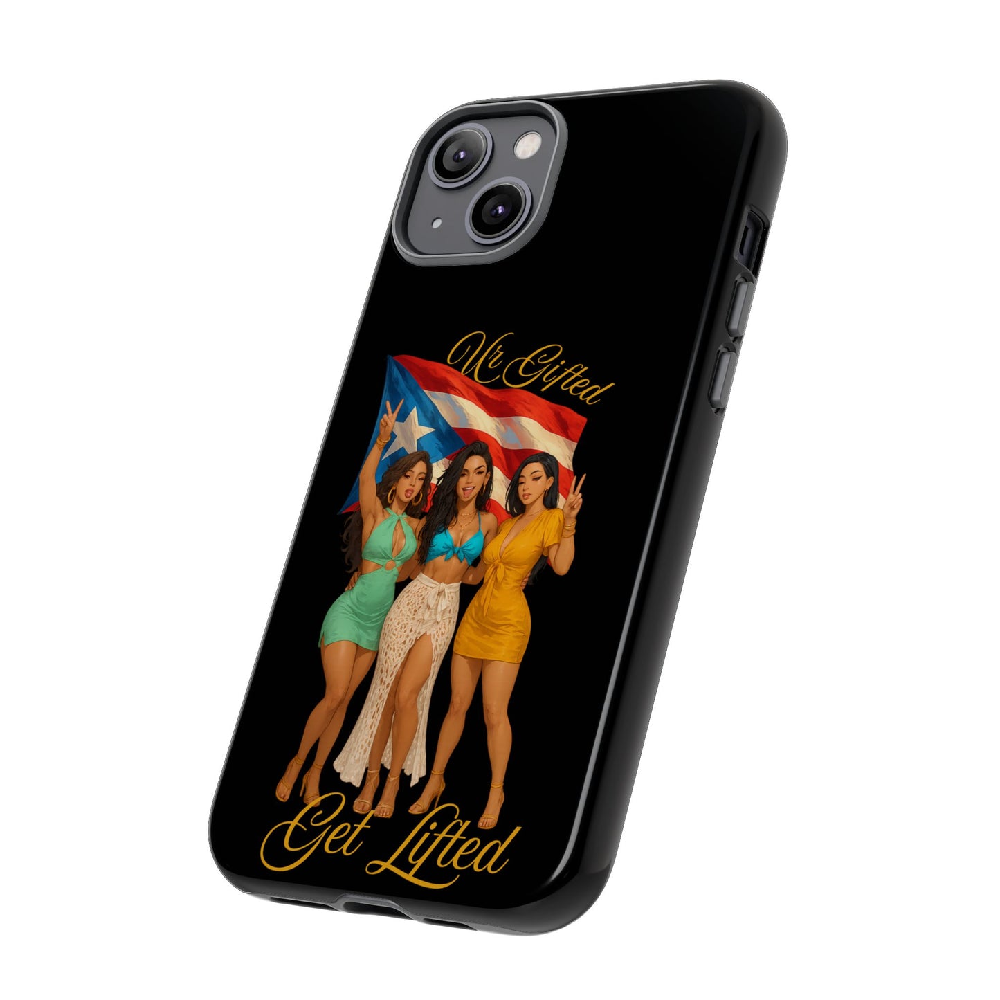 Vibrant Phone Case, Tough Cases, Puerto Rican Pride, Gift for Her, Fun Accessory, Colorful Design