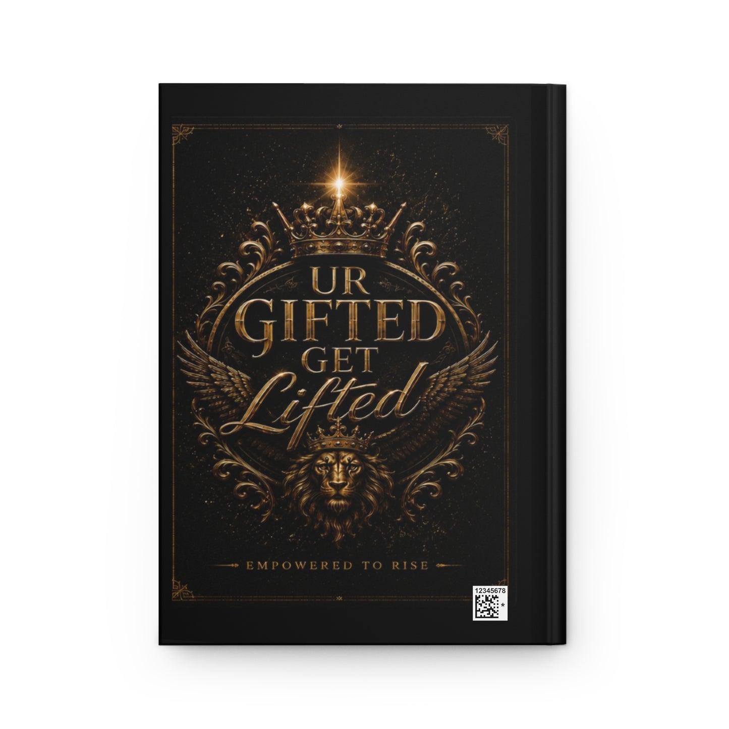 Motivational Hardcover Journal — "UR Gifted Get Lifted" / "Keep Pushing" Gym & Faith Inspo
