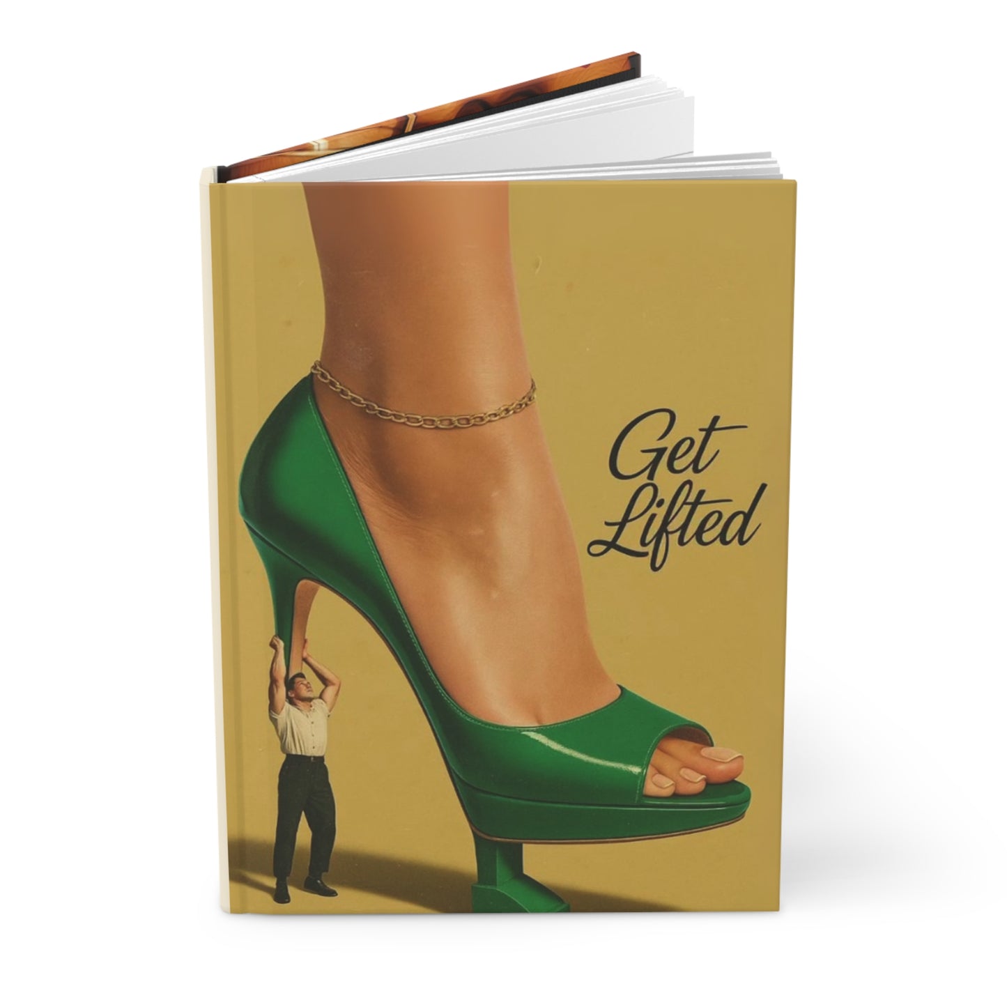 Stylish Hardcover Journal, Get Lifted Notebook, Inspirational Gift, Art Journal, Creative Writing Diary, Unique Stationery
