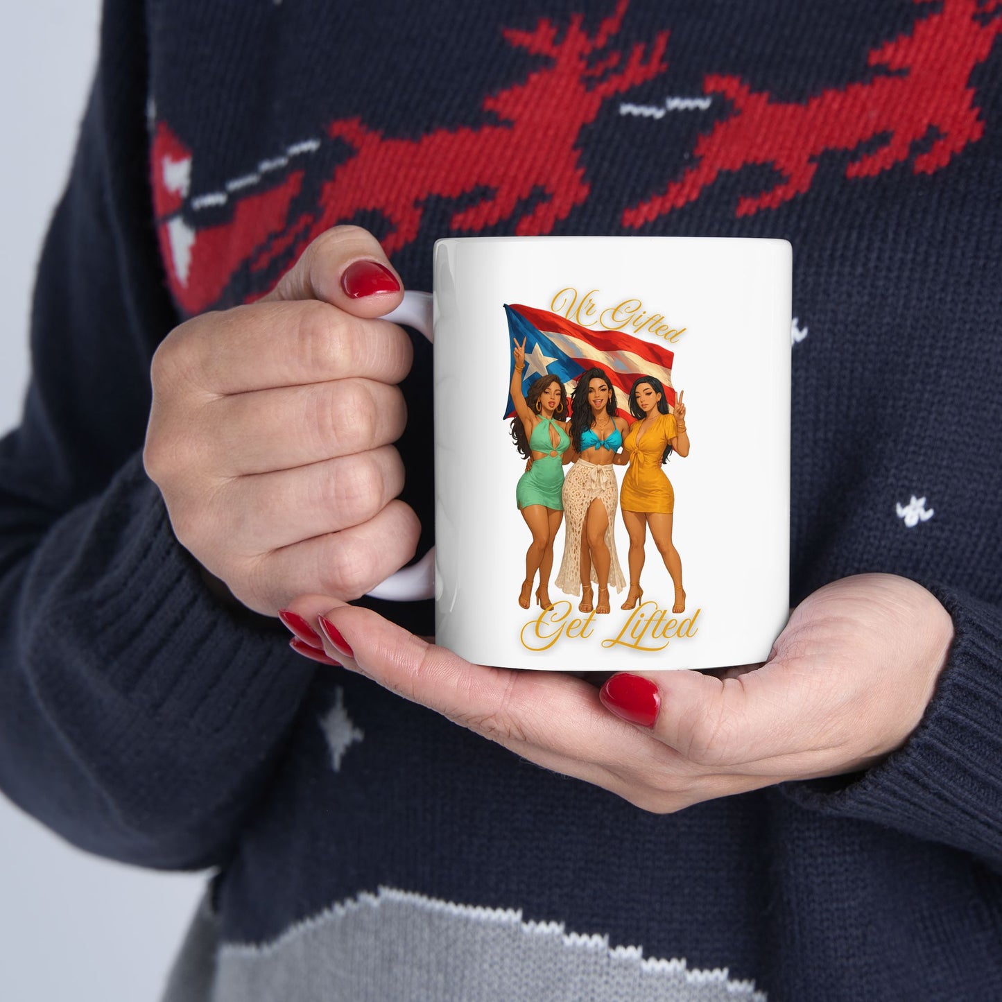 Vibrant Fun-Inspired Ceramic Mug, Coffee Lover Gift, Colorful Drinkware, Summer Vibes, Unique Home Decor, Dog Lovers