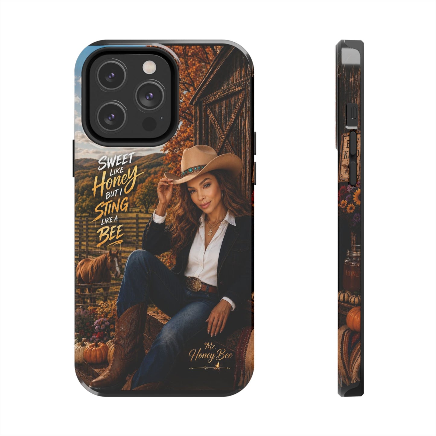 Cowgirl 'Sweet Like Honey But I Sting Like A Bee' Tough Phone Case