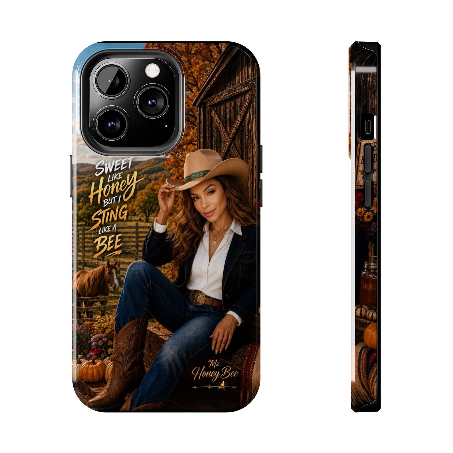 Cowgirl 'Sweet Like Honey But I Sting Like A Bee' Tough Phone Case