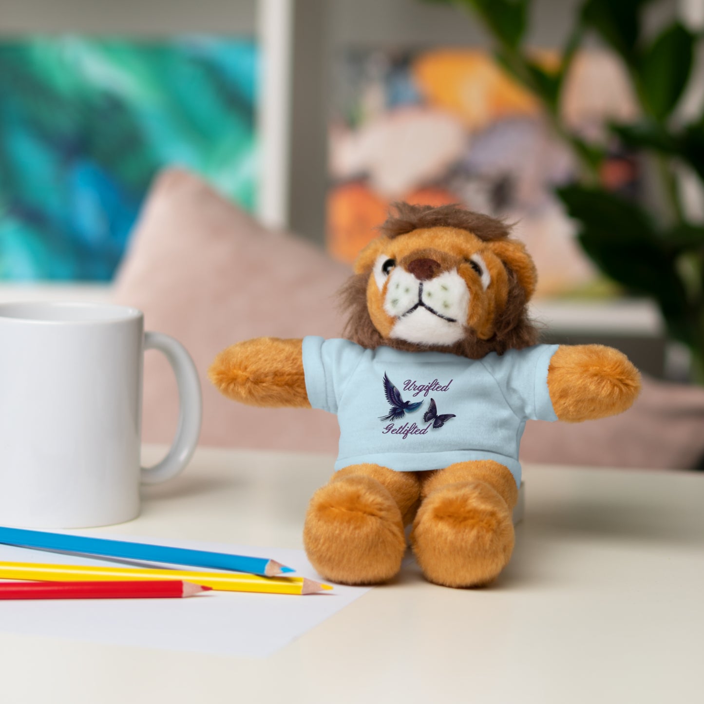 Adorable Stuffed Animal with Custom Tee