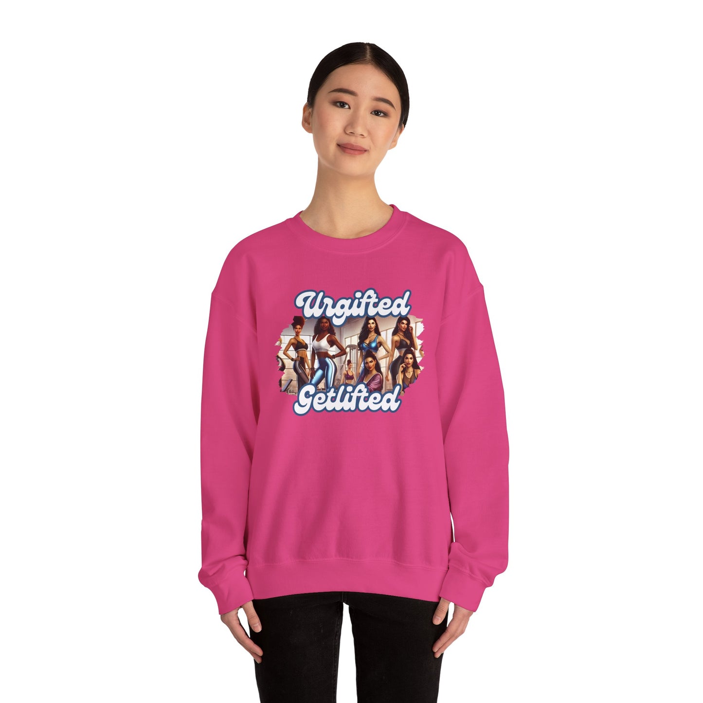 Empowering Women Crewneck Sweatshirt – Bold Graphic Design