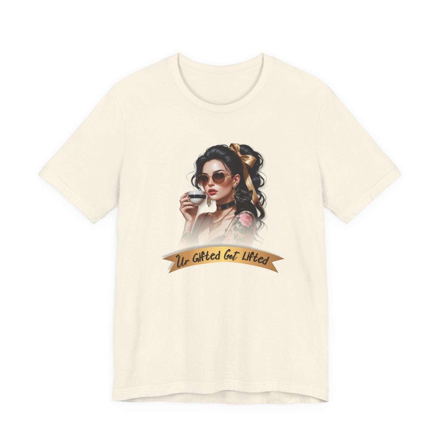 Gifted & Lifted Tee for Free Spirits, Unisex Jersey Shirt, Fun Tee for Everyday Wear, Cool Graphic Tee, Gift for Friends