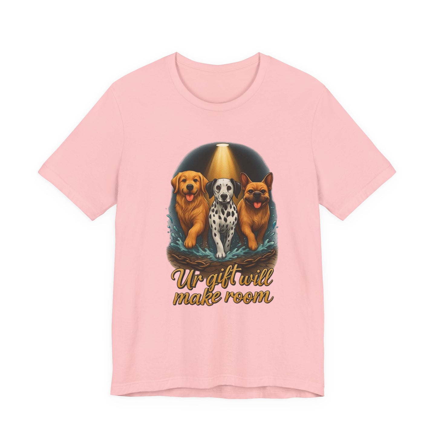 Dog Lover's Tee, Unisex Jersey Short Sleeve Tee with 'Uplift will make room', Pet Adoption Gift, Cute Canine T-Shirt, Animal Lover [...]