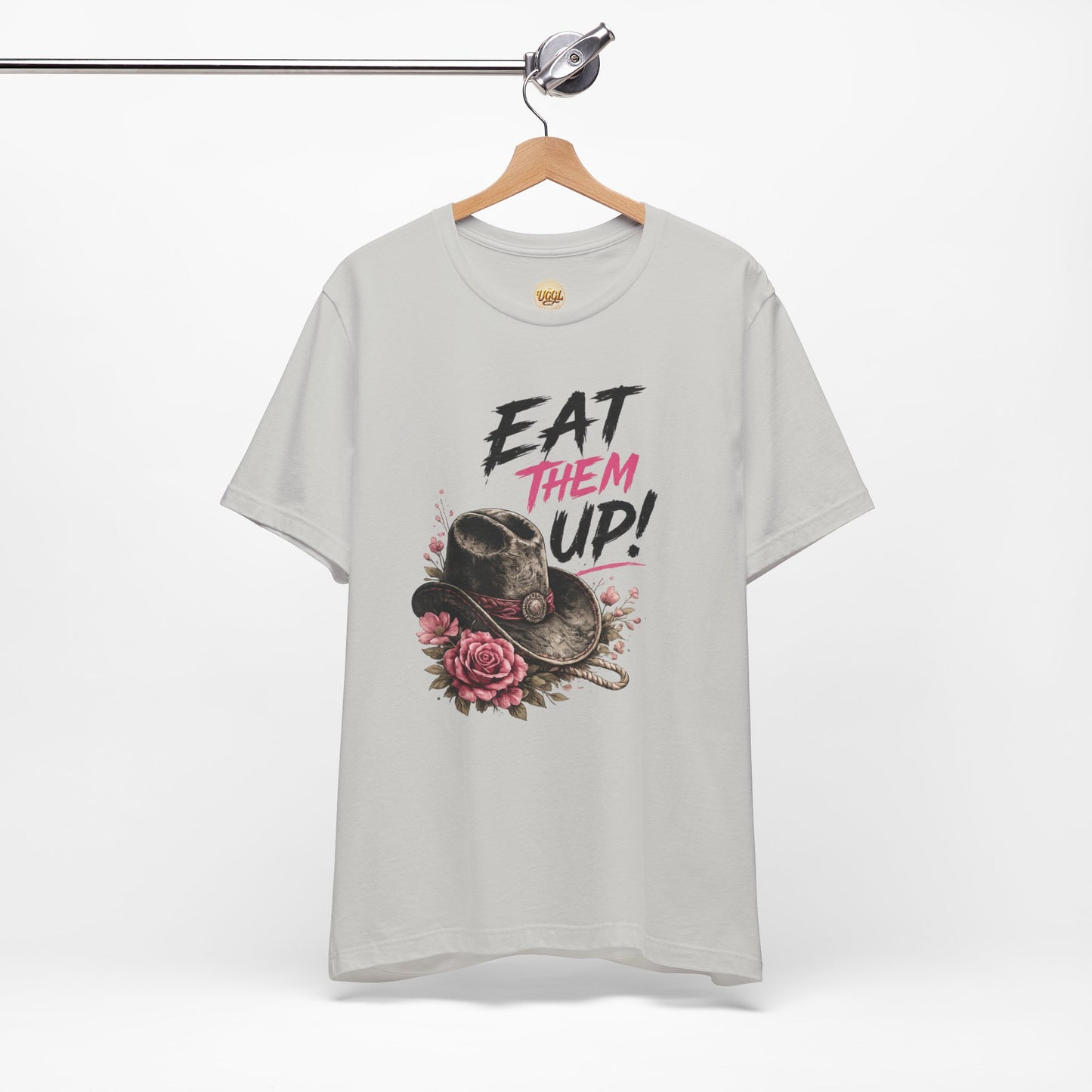 Eat Them Up! Cowgirl Tee — 'Hungry Minds Eat Opportunities' Graphic T-Shirt