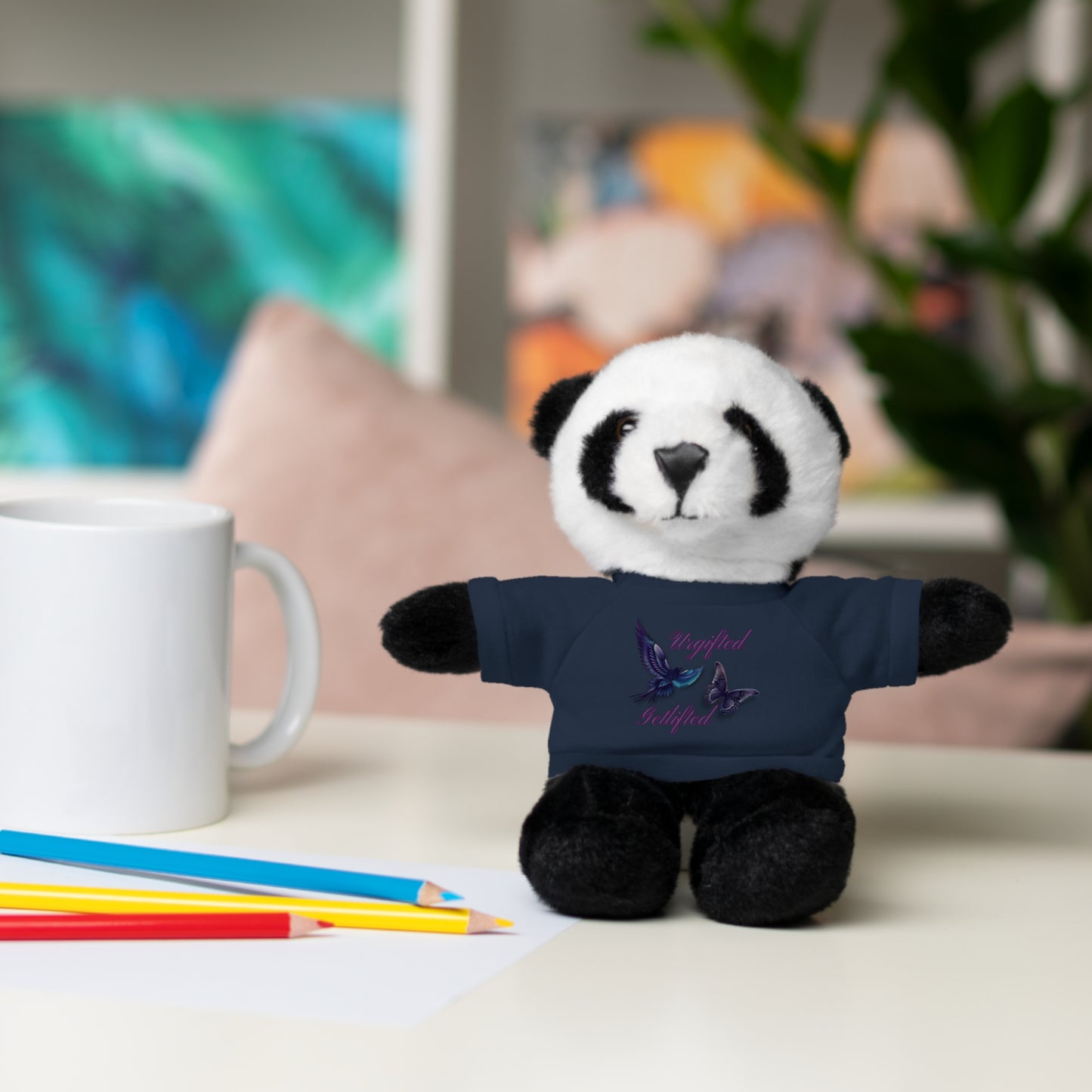 Adorable Stuffed Animal with Custom Tee