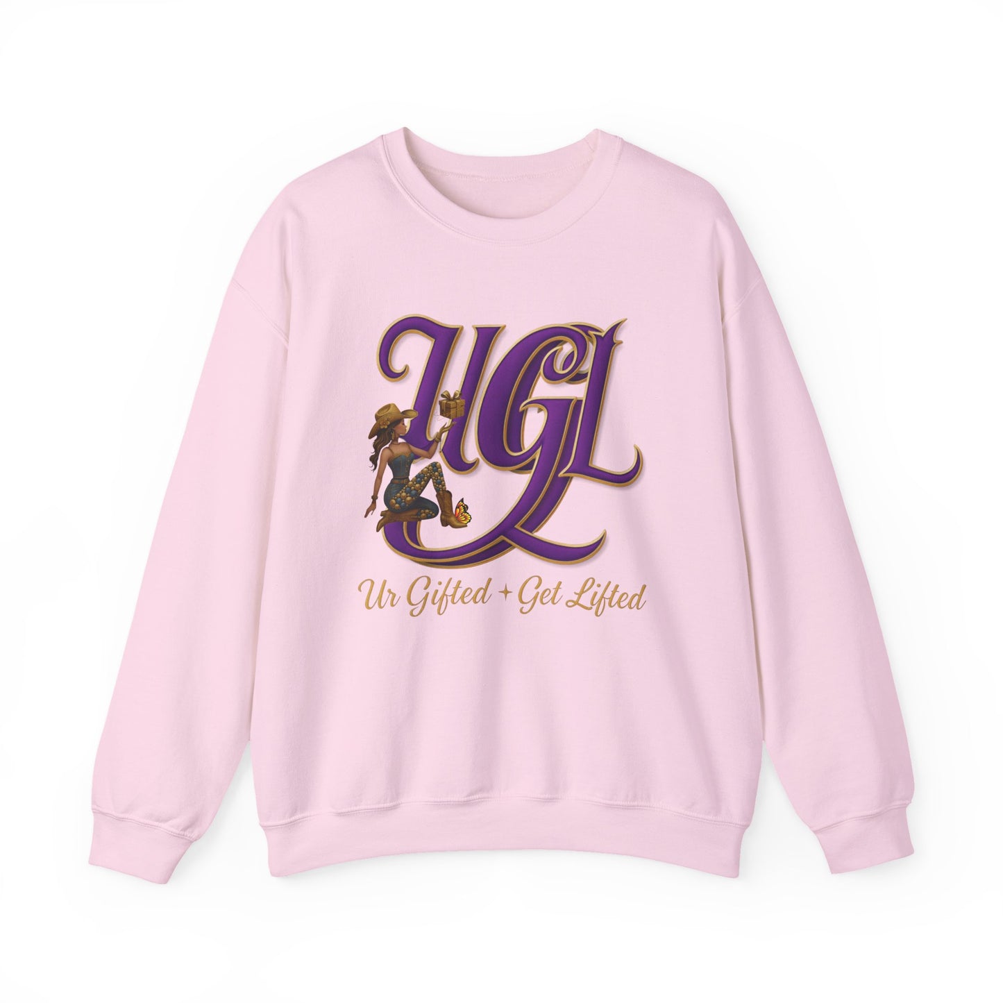 UGGL Crewneck Sweatshirt - Cozy, Inspirational Apparel for Everyday Comfort, Gift for Friends, Casual Style, Eagle Design