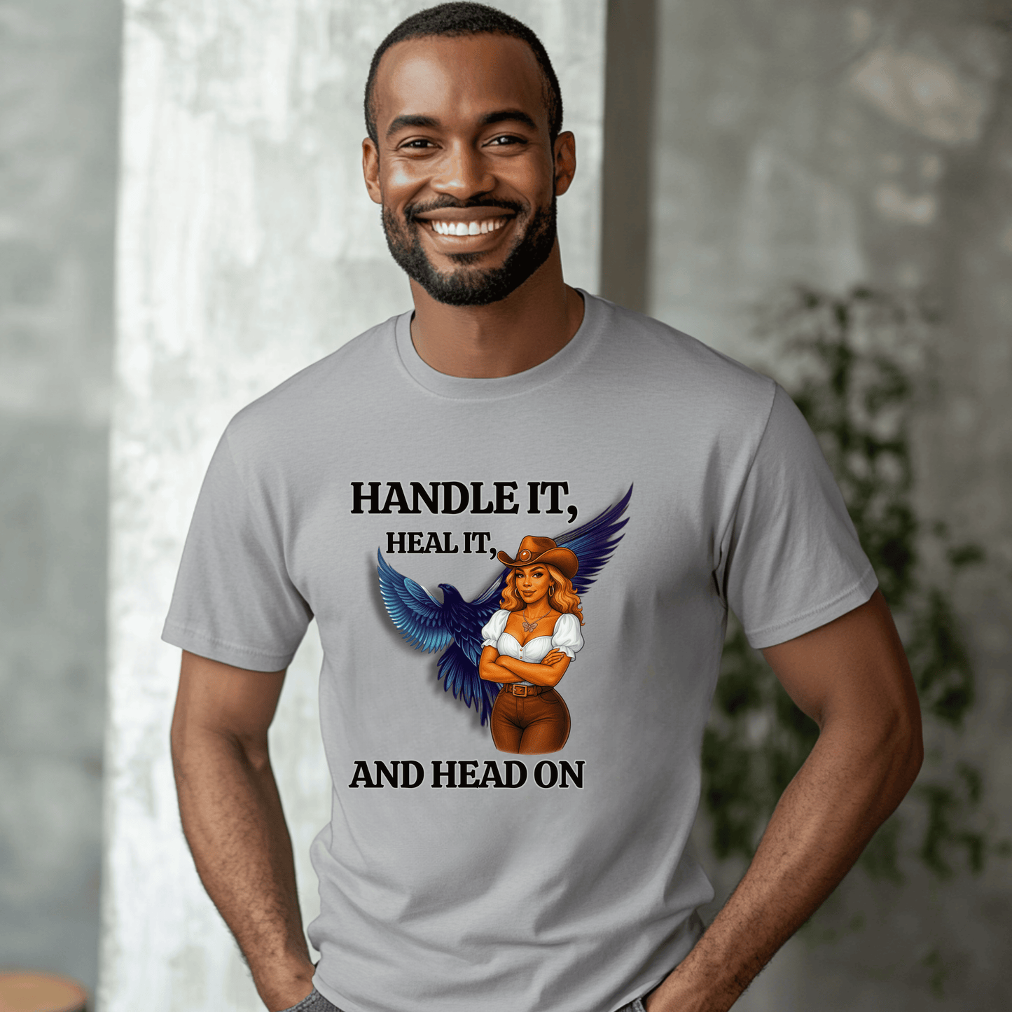 Inspirational Tee - "Handle It, Heal It, and Head On"