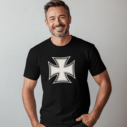 Gothic Cross Tee - Vintage Style T-Shirt, Casual Wear, Gift for Him/Her, Festival Outfit, Everyday Comfort