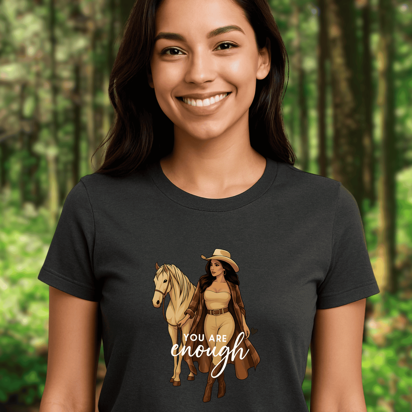Empowering Horse Lover Tee, Inspirational Shirt for Equestrians, Gift for Her, Motivational Casual Wear, Positive Affirmation T-Shirt