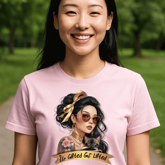 Gifted and Lifted Unisex Tee, Inspirational Quote Shirt, Unique Graphic T-Shirt, Cool Casual Wear, Gift for Her