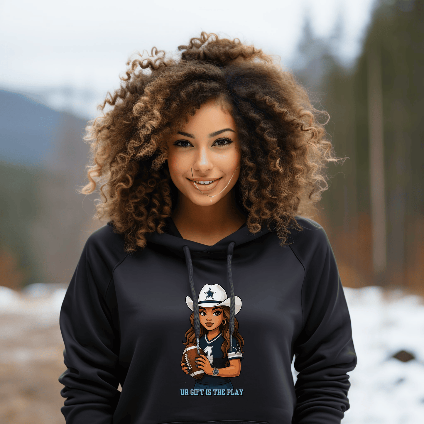 Cowgirl Vibes Hoodie | Unisex Heavy Blend Sweatshirt for Cozy Style, Western-Themed Fashion, Gifts for Her