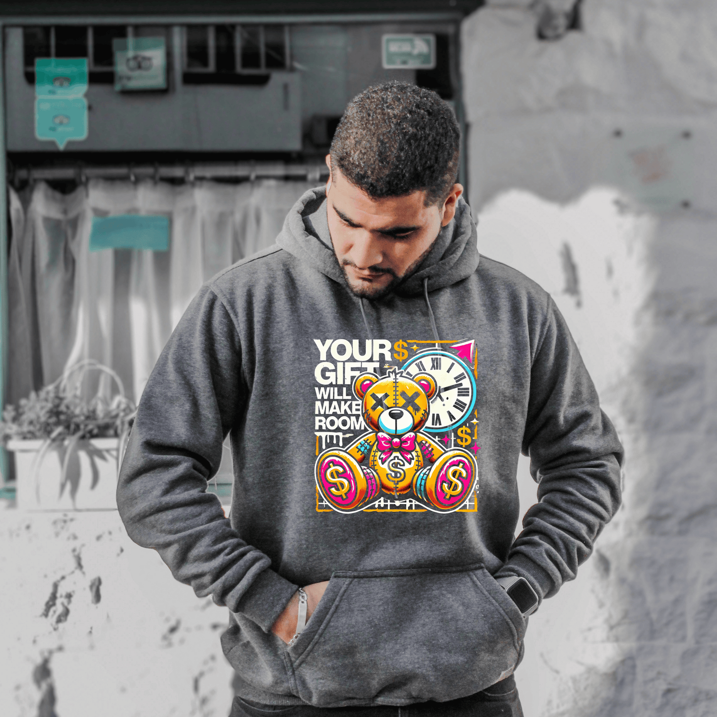 Your Gift Graphic Hoodie for Trendsetters, Cozy Gift for Birthdays, Casual Wear, Fun Streetwear, Unique Hooded Sweatshirt