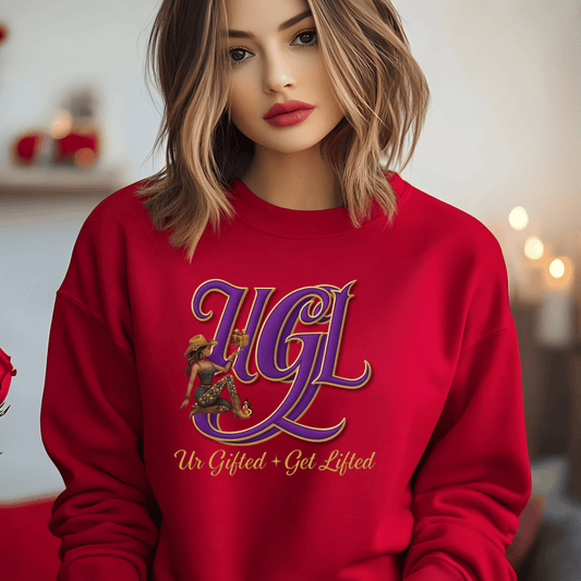 UGGL Crewneck Sweatshirt - Cozy, Inspirational Apparel for Everyday Comfort, Gift for Friends, Casual Style, Eagle Design