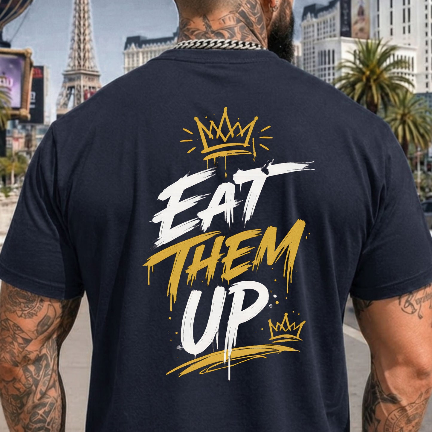 Eat Them Up Graphic Tee — Bold Streetwear Back Print