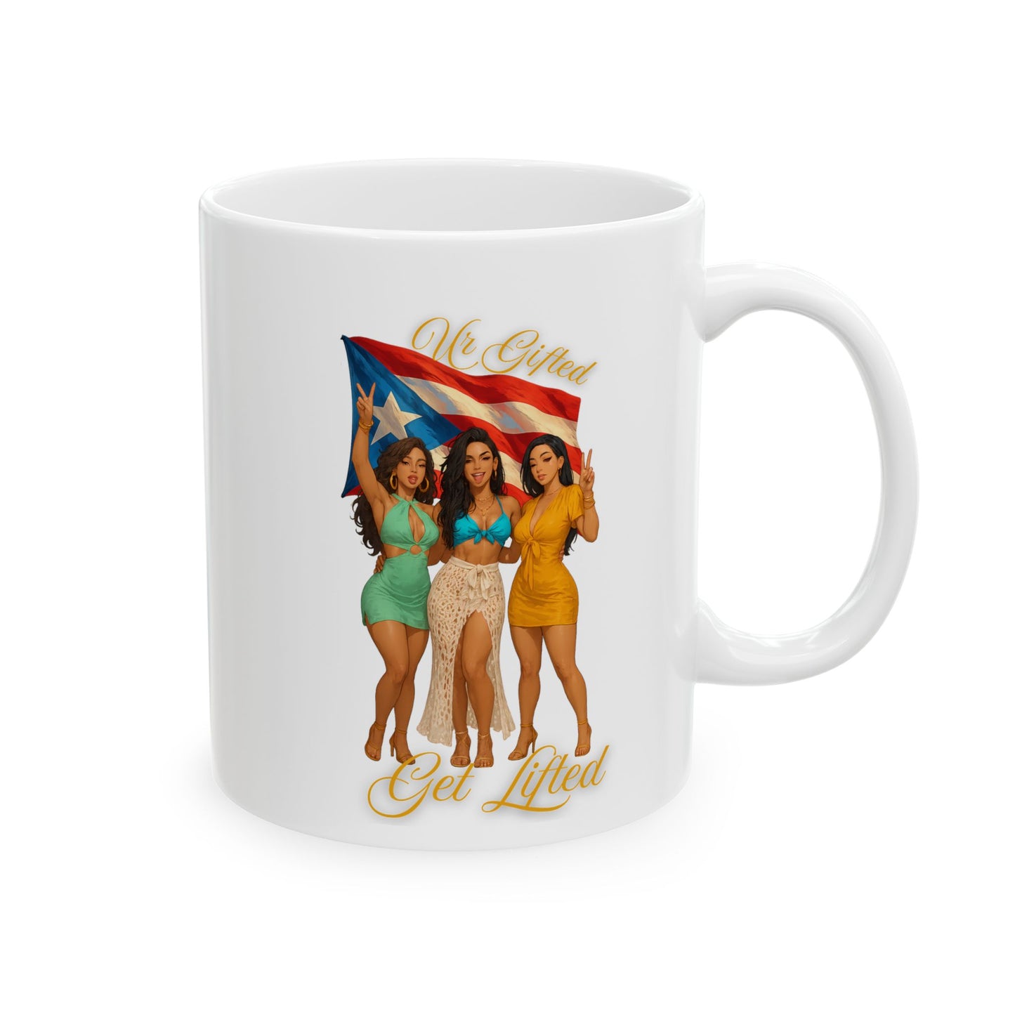Vibrant Fun-Inspired Ceramic Mug, Coffee Lover Gift, Colorful Drinkware, Summer Vibes, Unique Home Decor, Dog Lovers