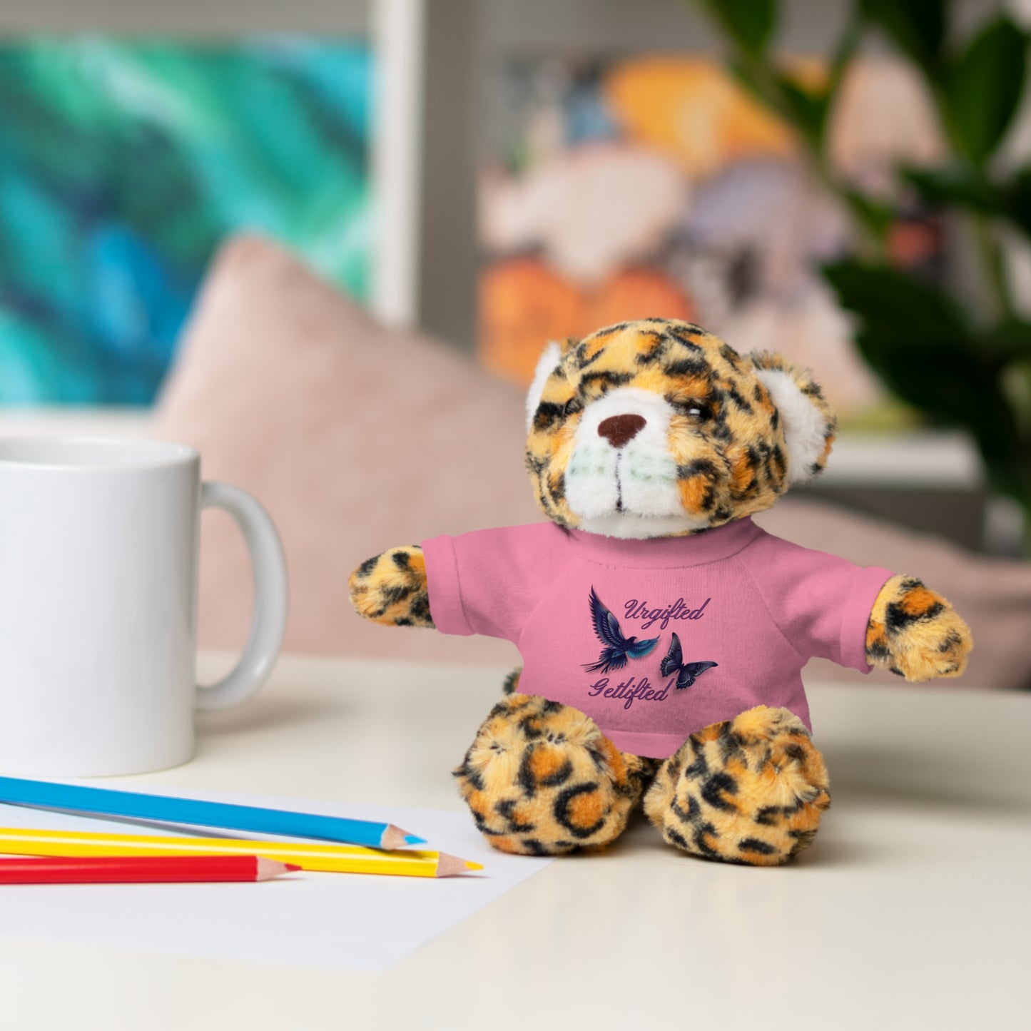 Adorable Stuffed Animal with Custom Tee