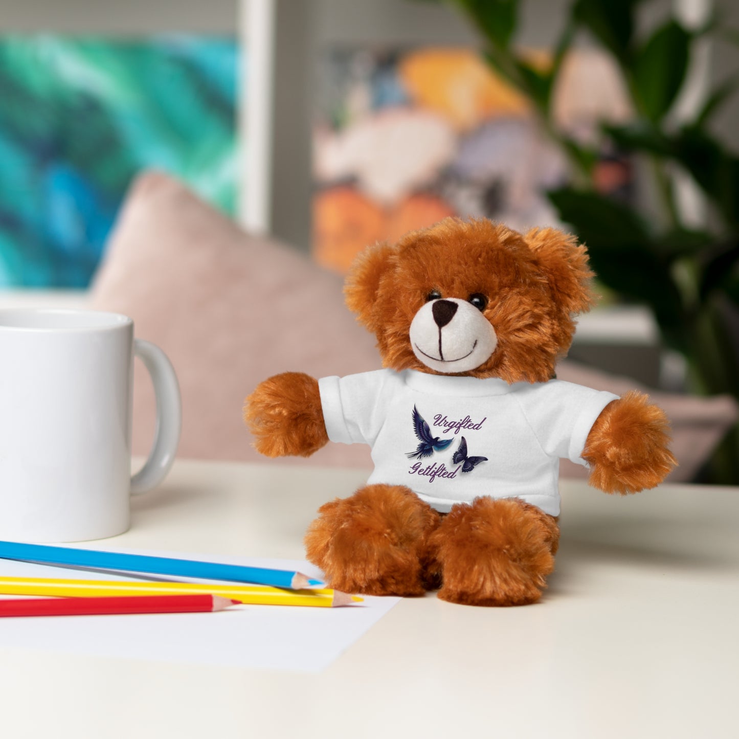 Adorable Stuffed Animal with Custom Tee