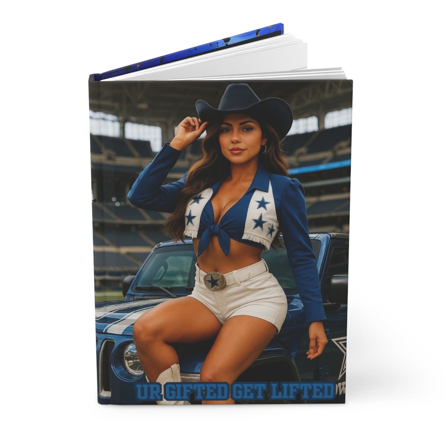 Dallas Cowboys Hardcover Journal, NFL Fan Diary, Personalized Football Gift, Game Day Planner, Sports Notebook