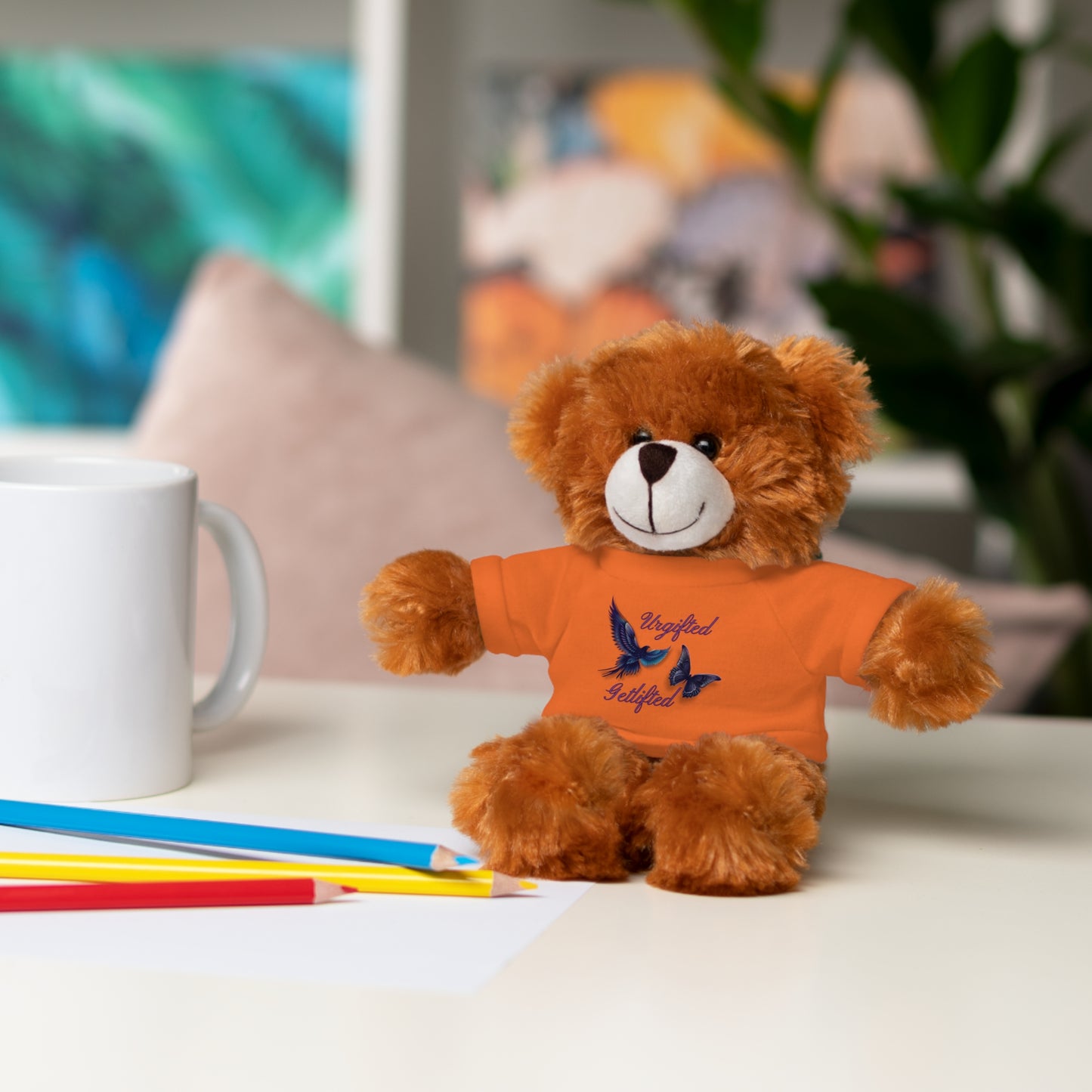 Adorable Stuffed Animal with Custom Tee