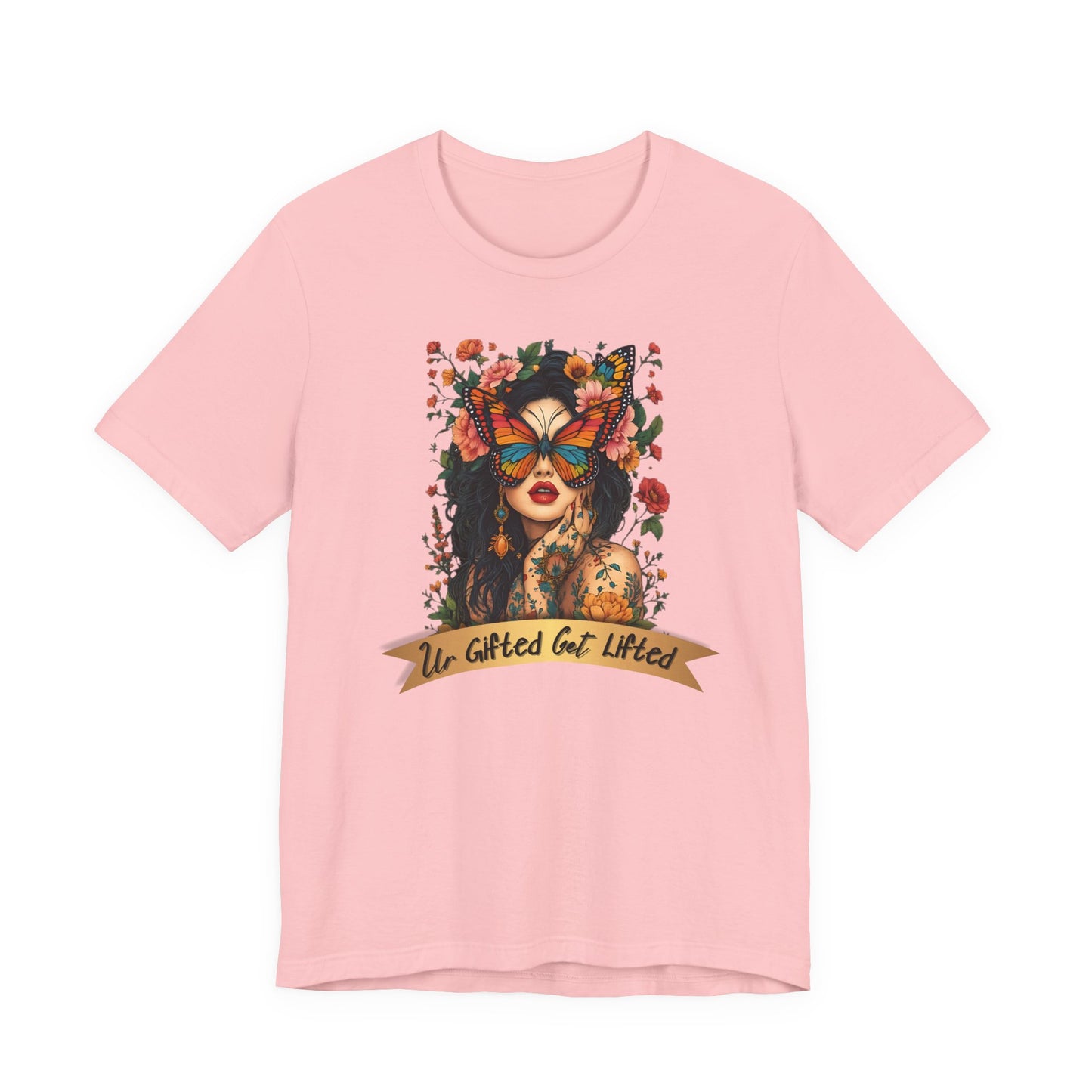 Artistic Unisex Tee: 'Un-Gifted & Lifted' Shirt, Boho Style, Gift for Her, Fashion Statement, Inspirational Quote, Casual Wear
