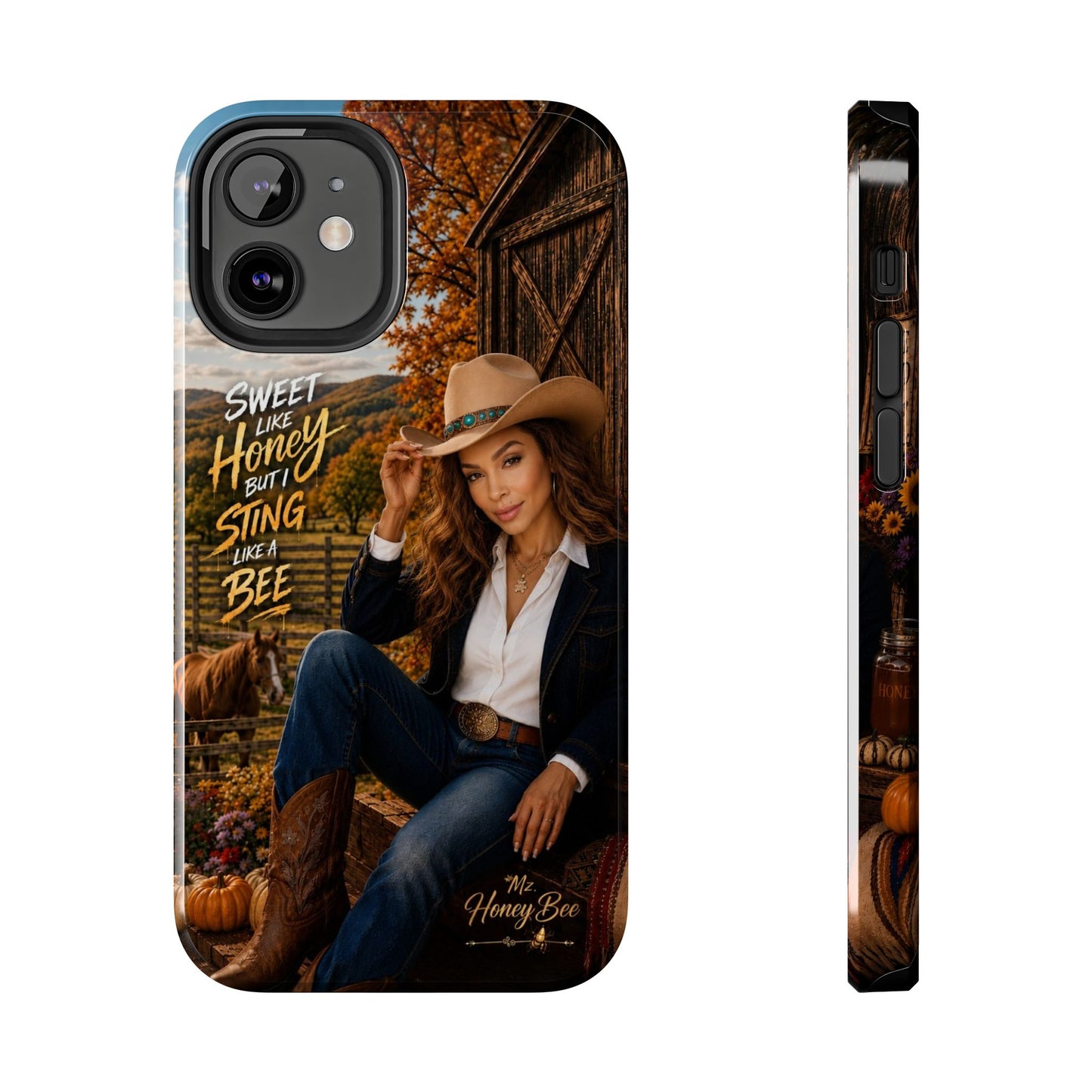 Cowgirl 'Sweet Like Honey But I Sting Like A Bee' Tough Phone Case