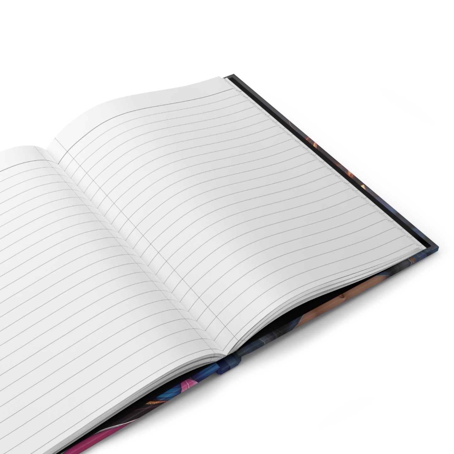 Vibrant Illustrated Hardcover Journal, Gift for Artists, Music Lovers, Inspirational Note-taking, Creative Diary, Unique Gift Idea