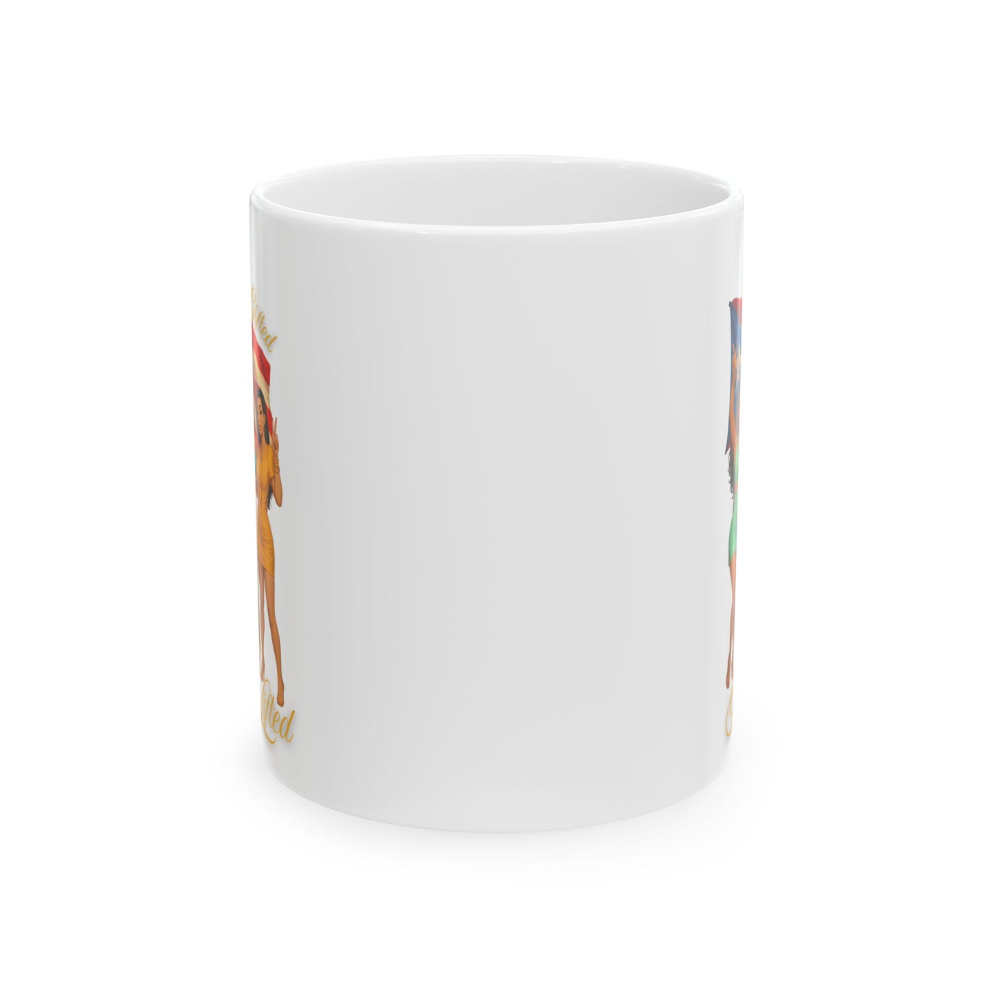 Vibrant Fun-Inspired Ceramic Mug, Coffee Lover Gift, Colorful Drinkware, Summer Vibes, Unique Home Decor, Dog Lovers