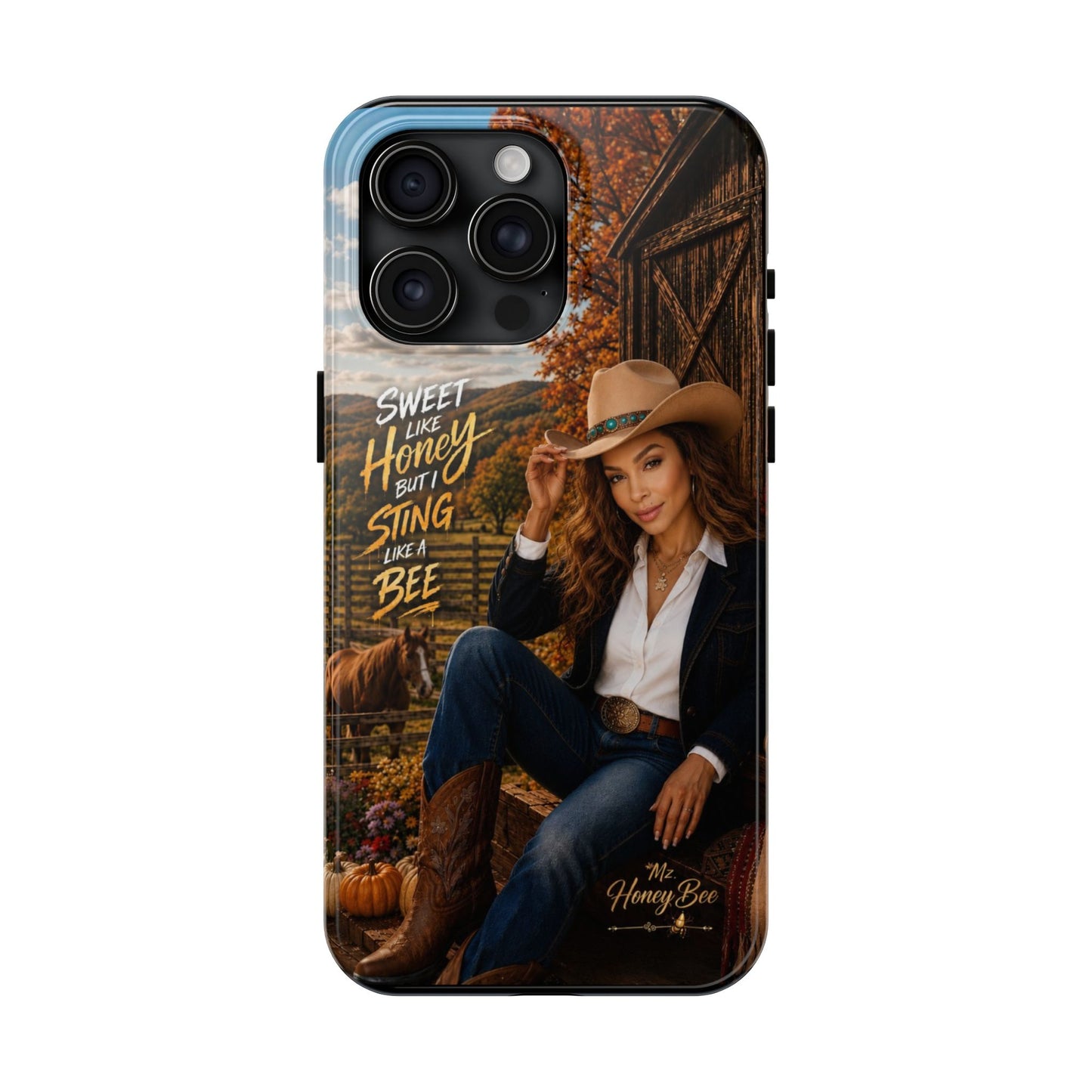 Cowgirl 'Sweet Like Honey But I Sting Like A Bee' Tough Phone Case